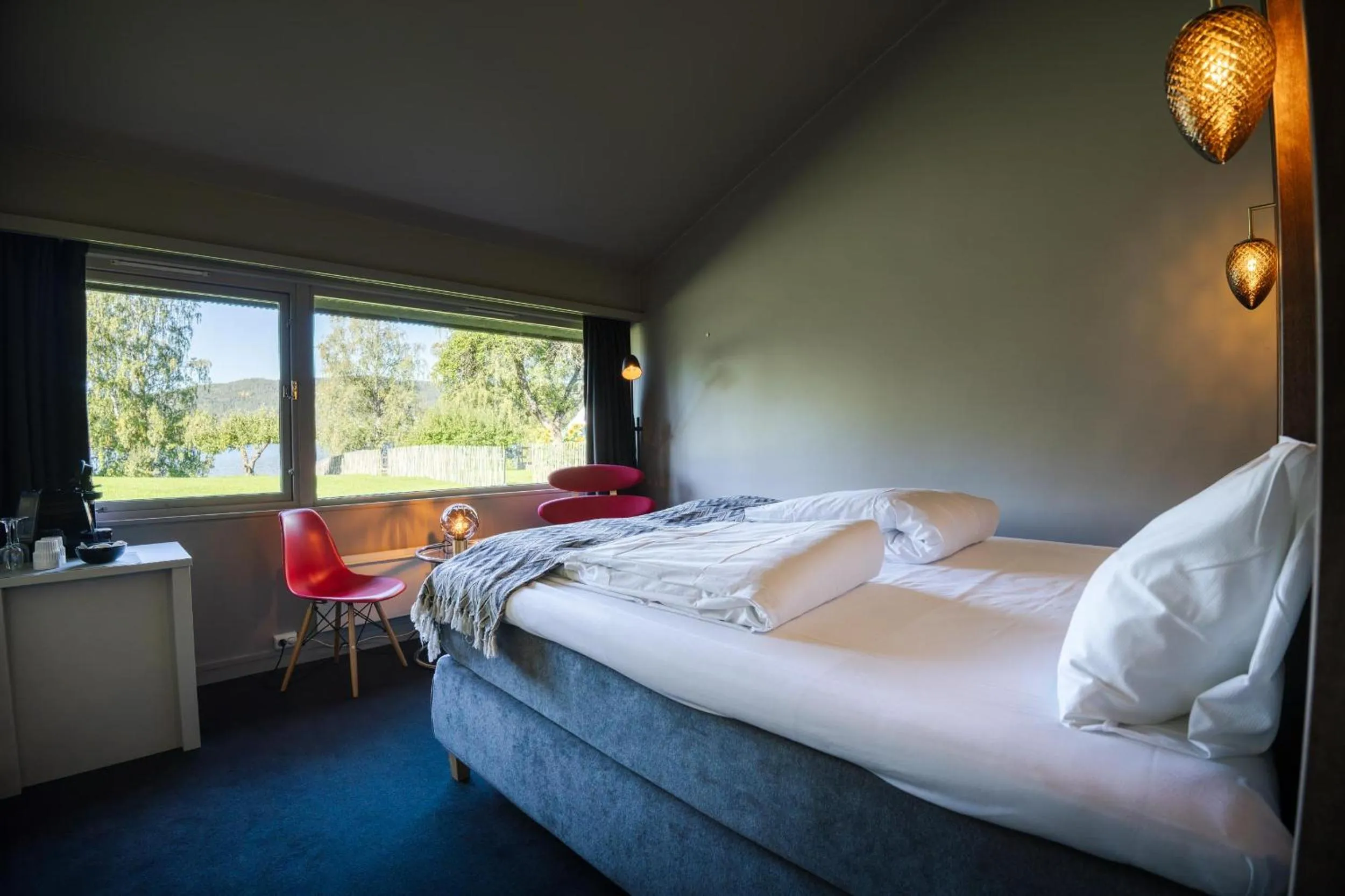 Bedroom, Bed in Thorbjørnrud Hotell