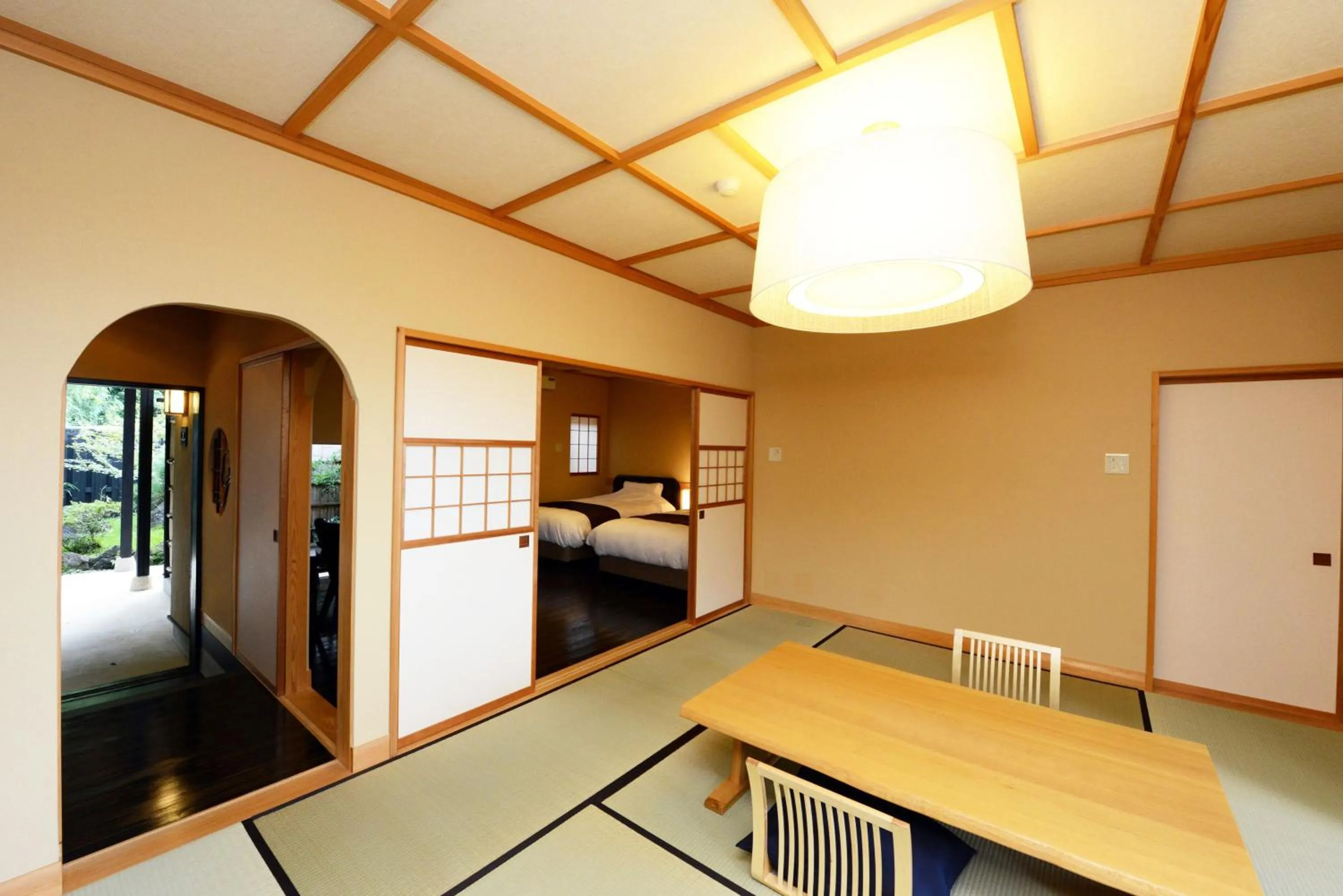 Photo of the whole room, Bed in Ito Yukitei Kawana Bettei