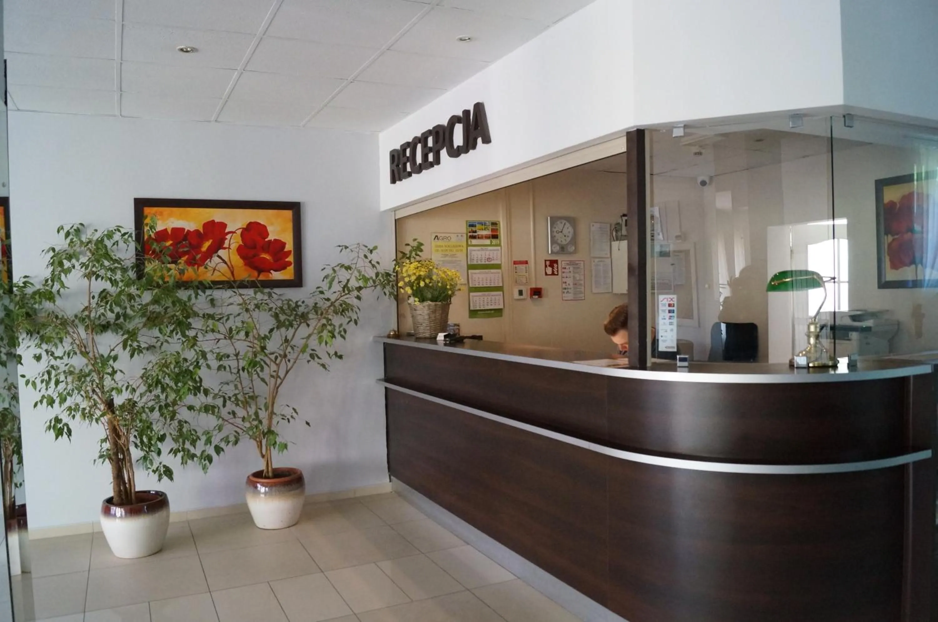 Lobby or reception in AGRO obiekt hotelowy