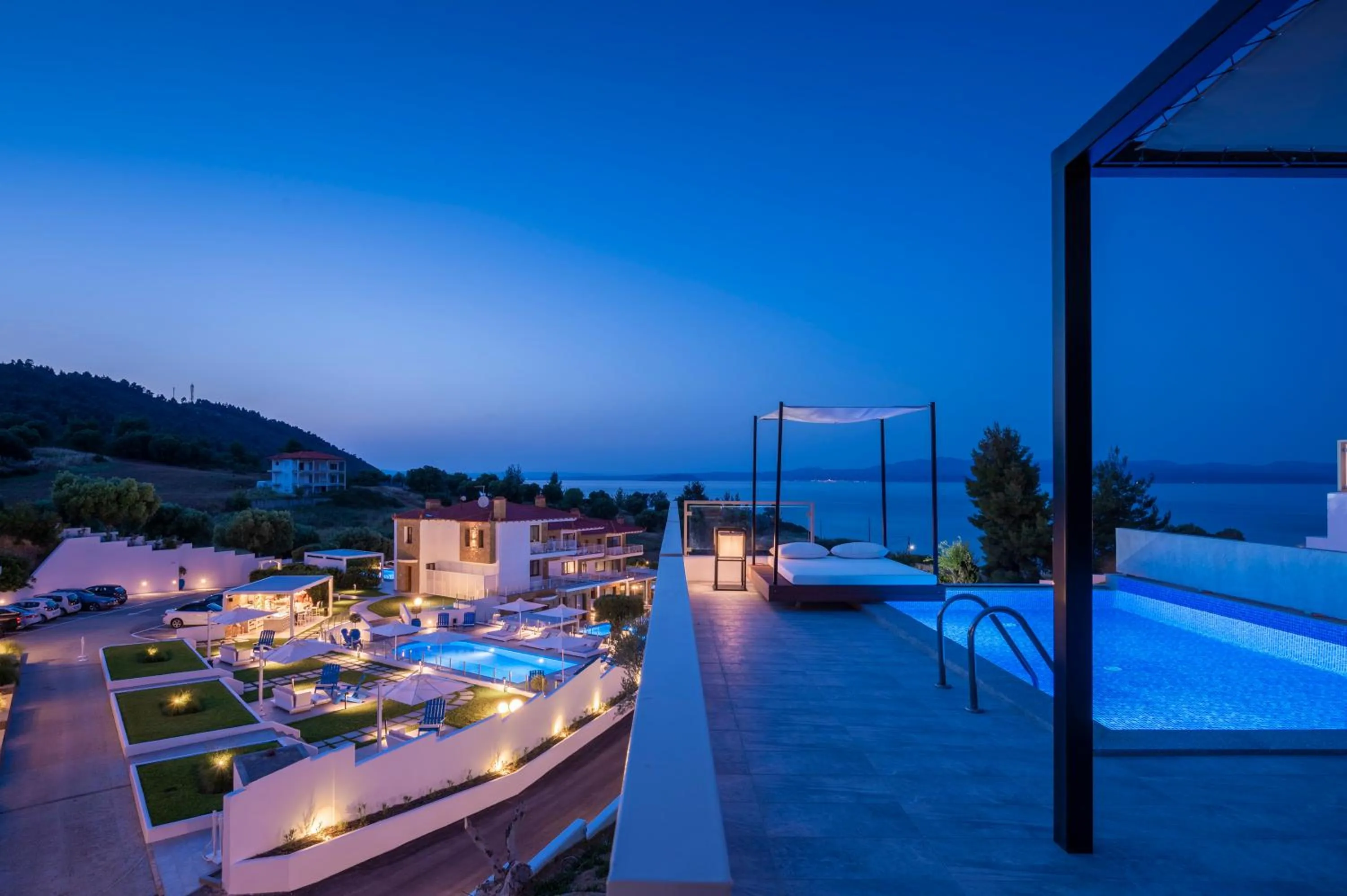 Pool view in Villa D'Oro - Luxury Villas & Suites