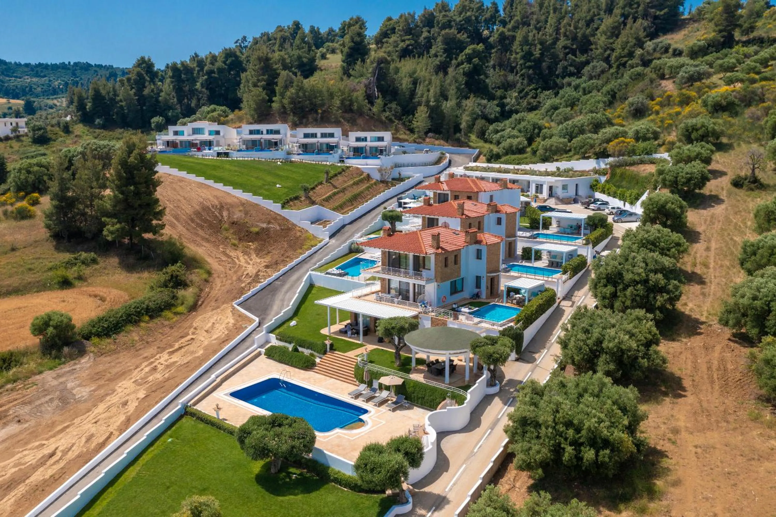 Bird's eye view in Villa D'Oro - Luxury Villas & Suites