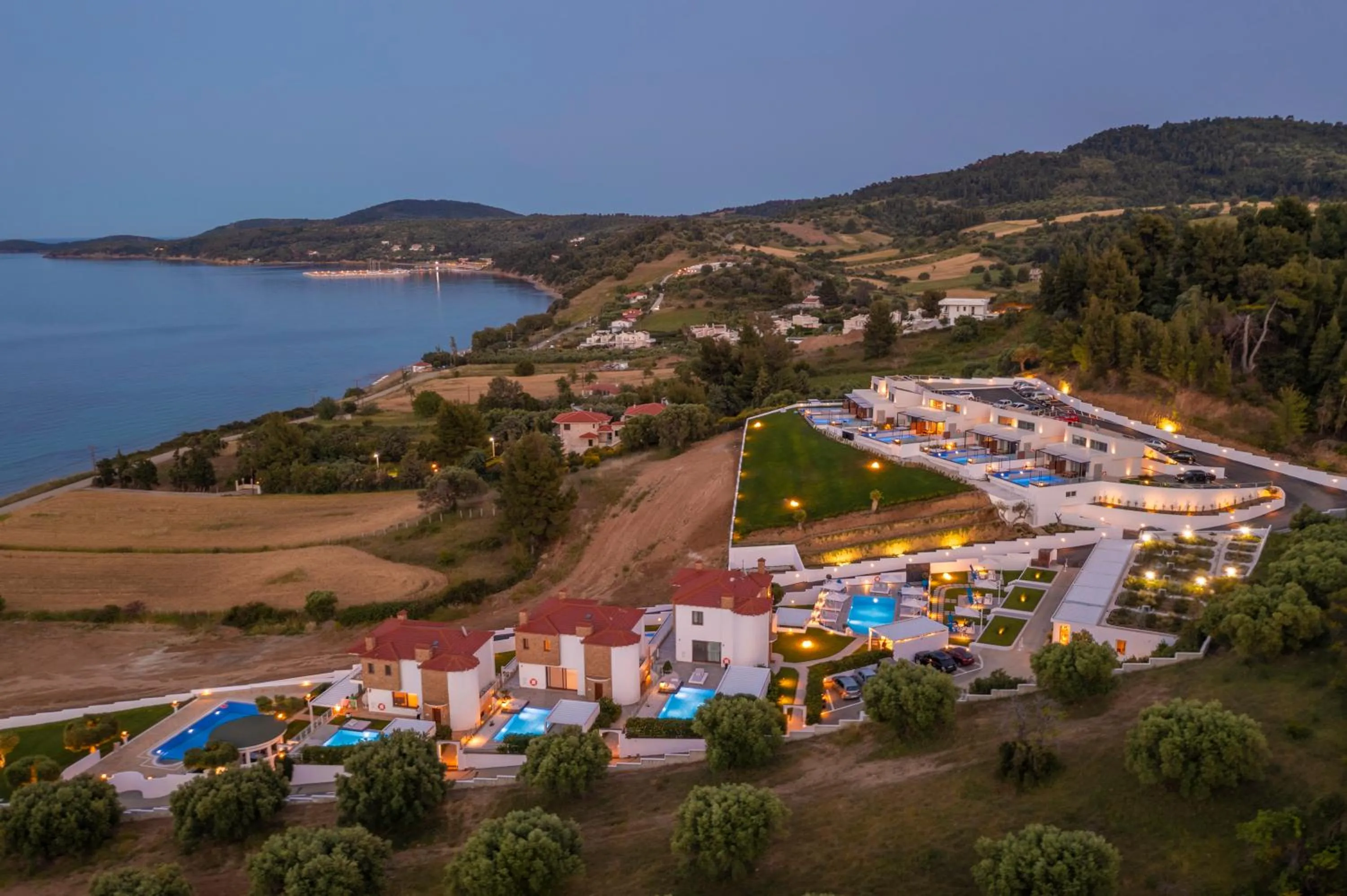 Bird's eye view in Villa D'Oro - Luxury Villas & Suites