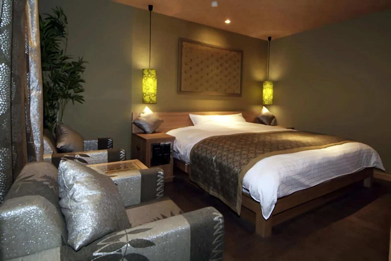 Bed in Hotel Cuna Kyoto Love Hotel