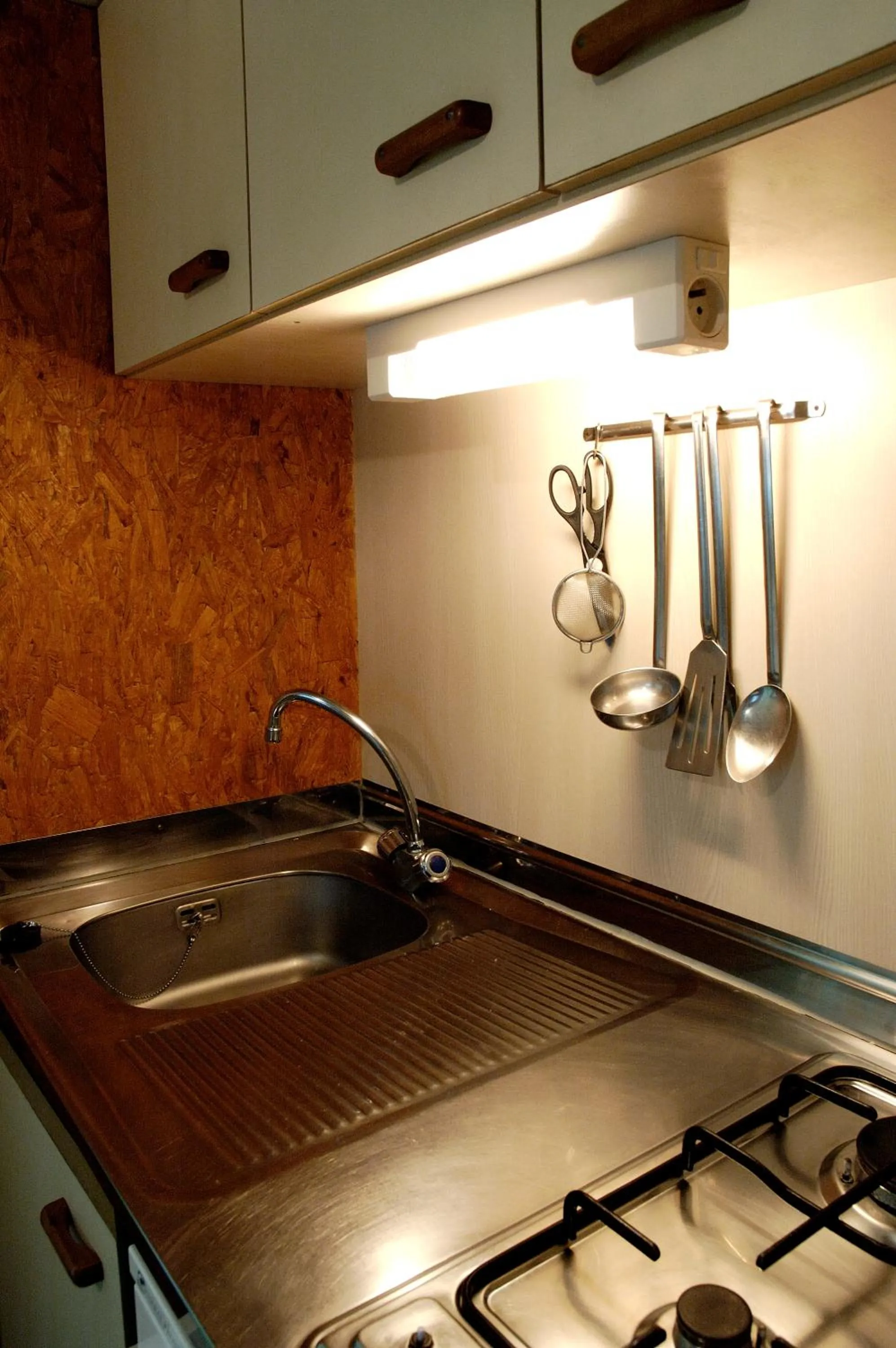 Kitchen or kitchenette in Camping As Cancelas
