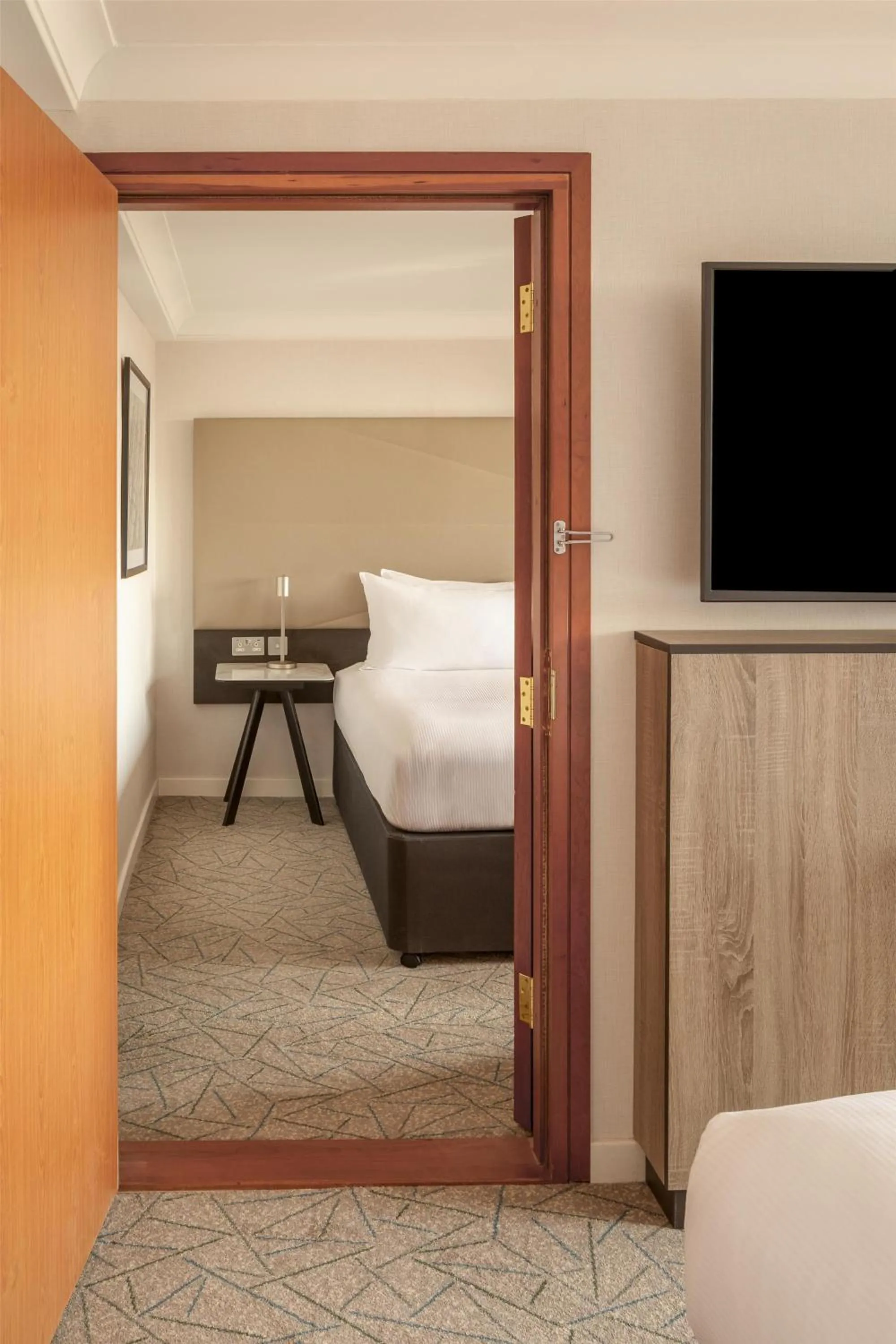 Bed in Hilton Birmingham Metropole Hotel