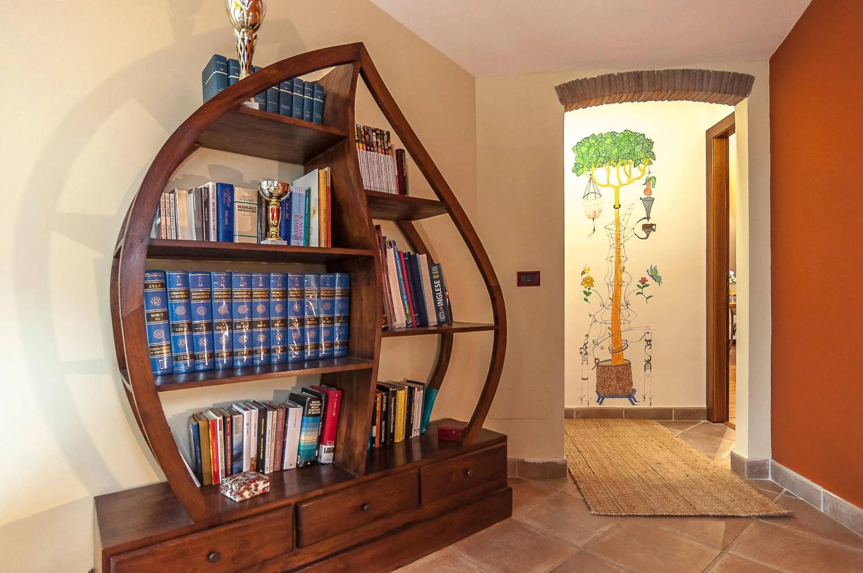 Library in Villa Rosa Lifestyle B&B