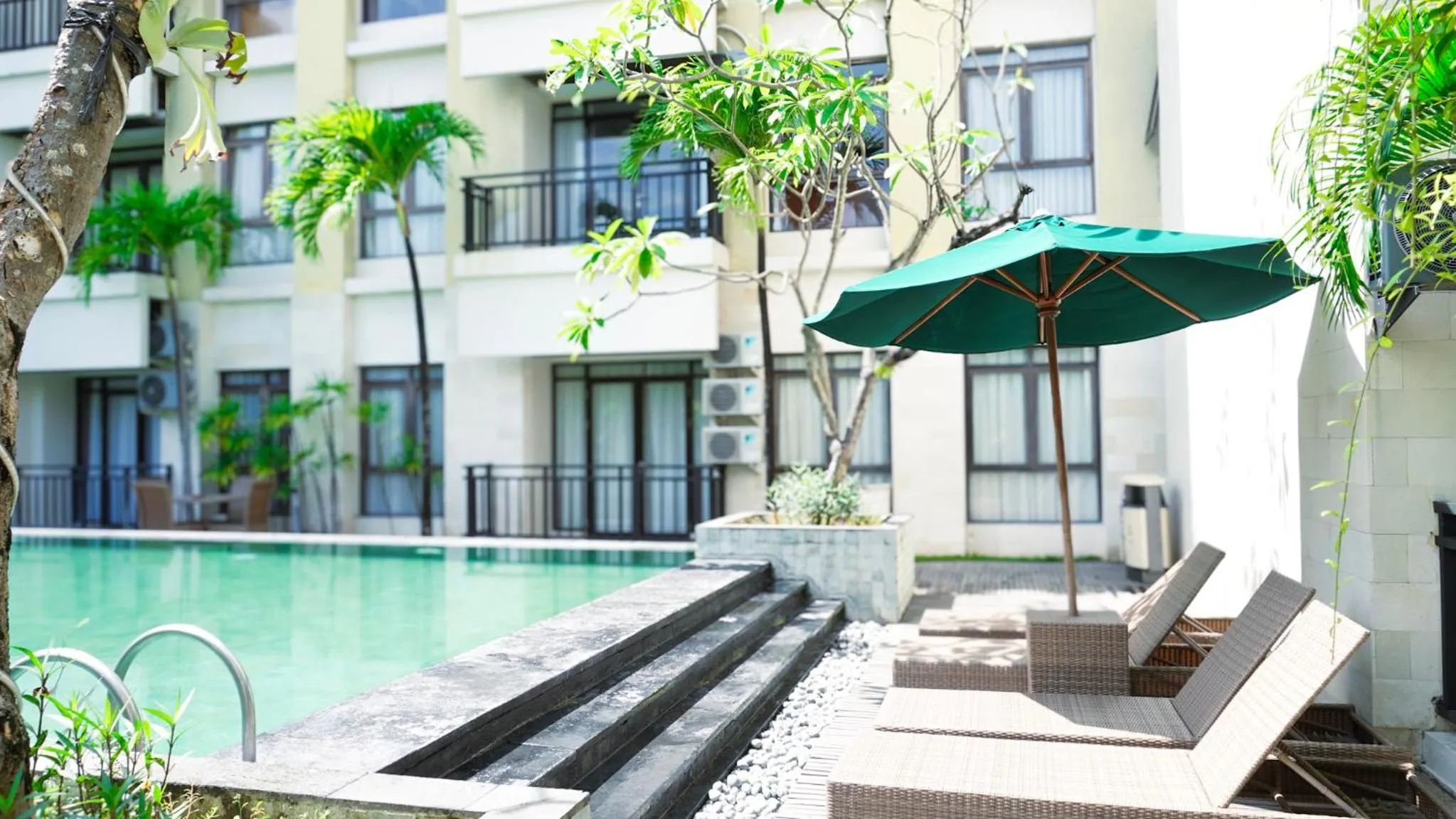 Swimming pool in Grand Kuta Hotel and Residence