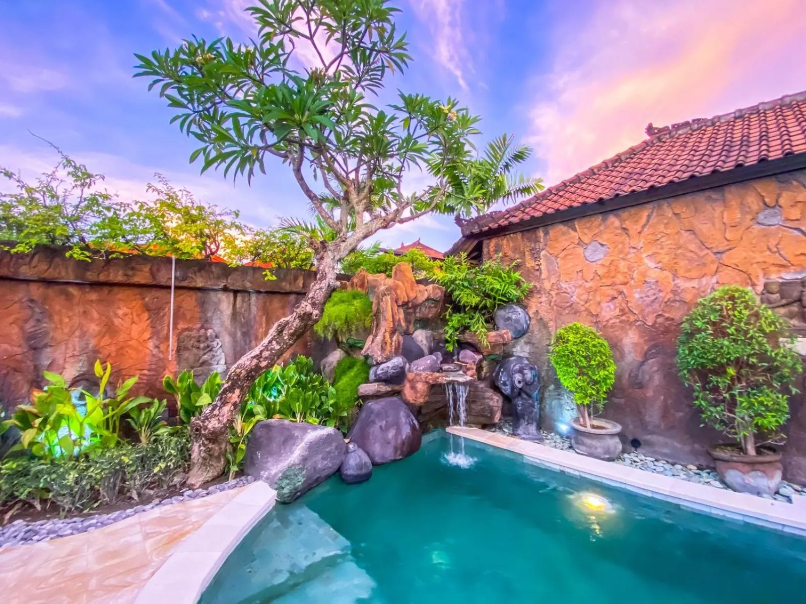 Pool view in Bali Dyana Villas