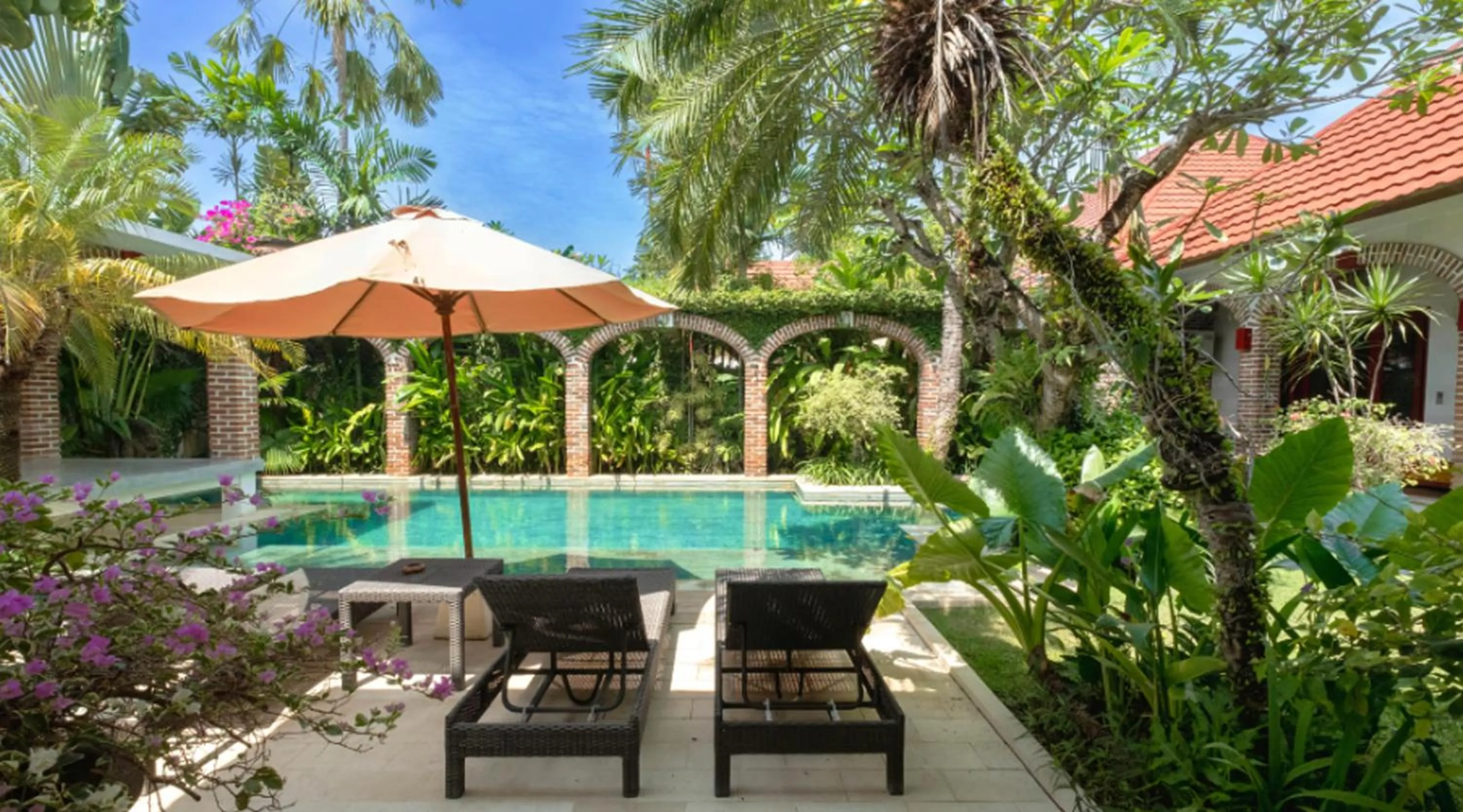 Pool view in Bali Dyana Villas