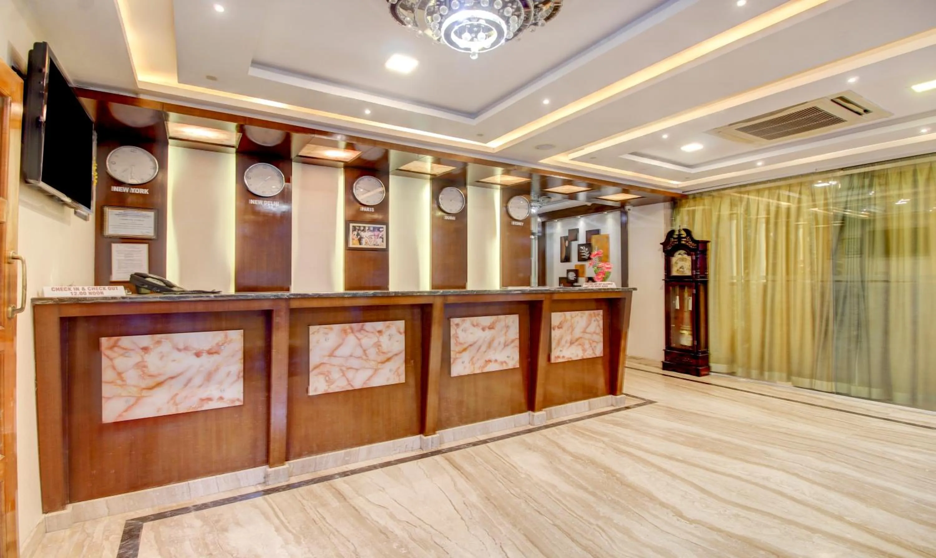 Lobby or reception in Treebo The Sai Leela Suites