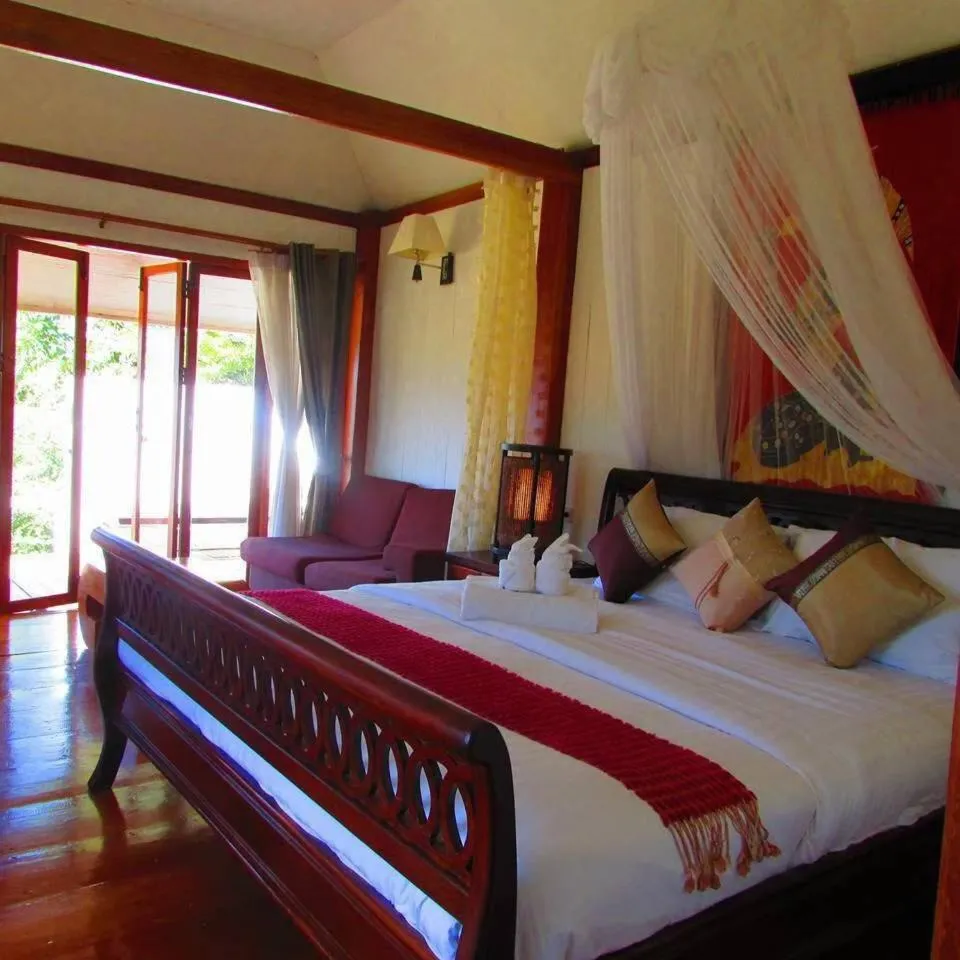Bed in Vimarnkiri Resort