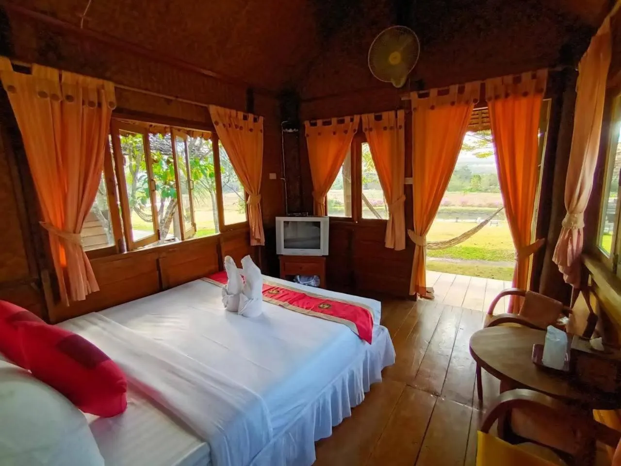 Bed in Vimarnkiri Resort