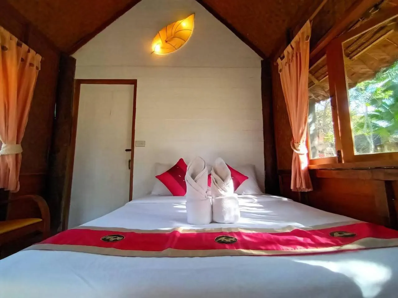 Bed in Vimarnkiri Resort