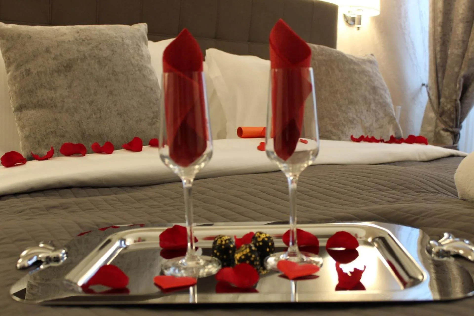 Bed in River Luxury Suites