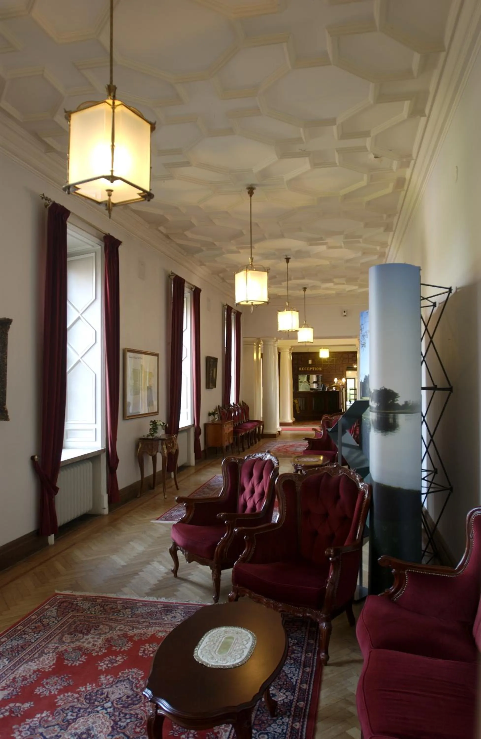 Lobby or reception in Hotel Vanajanlinna