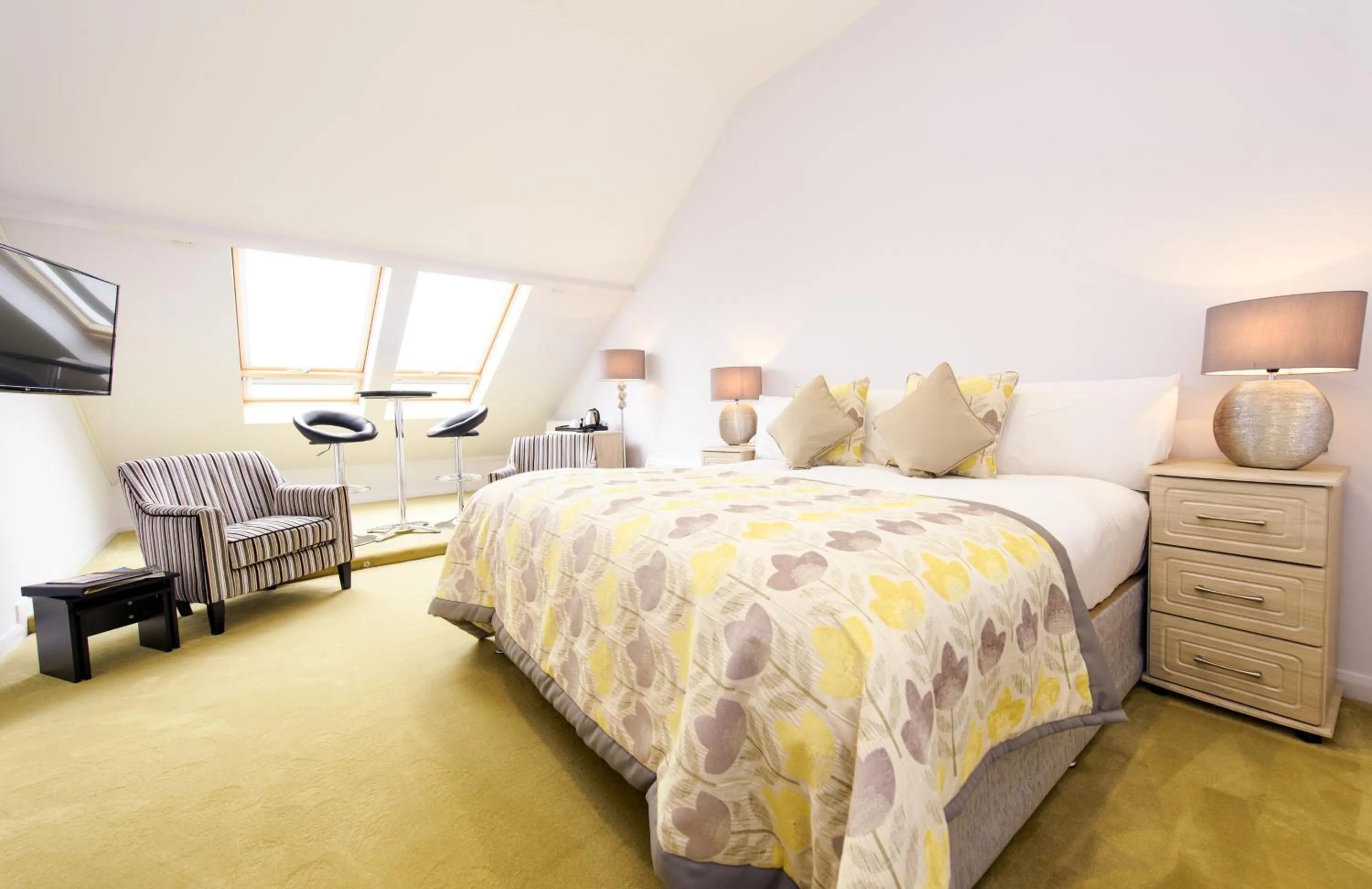 Bed in Raven Hall Hotel