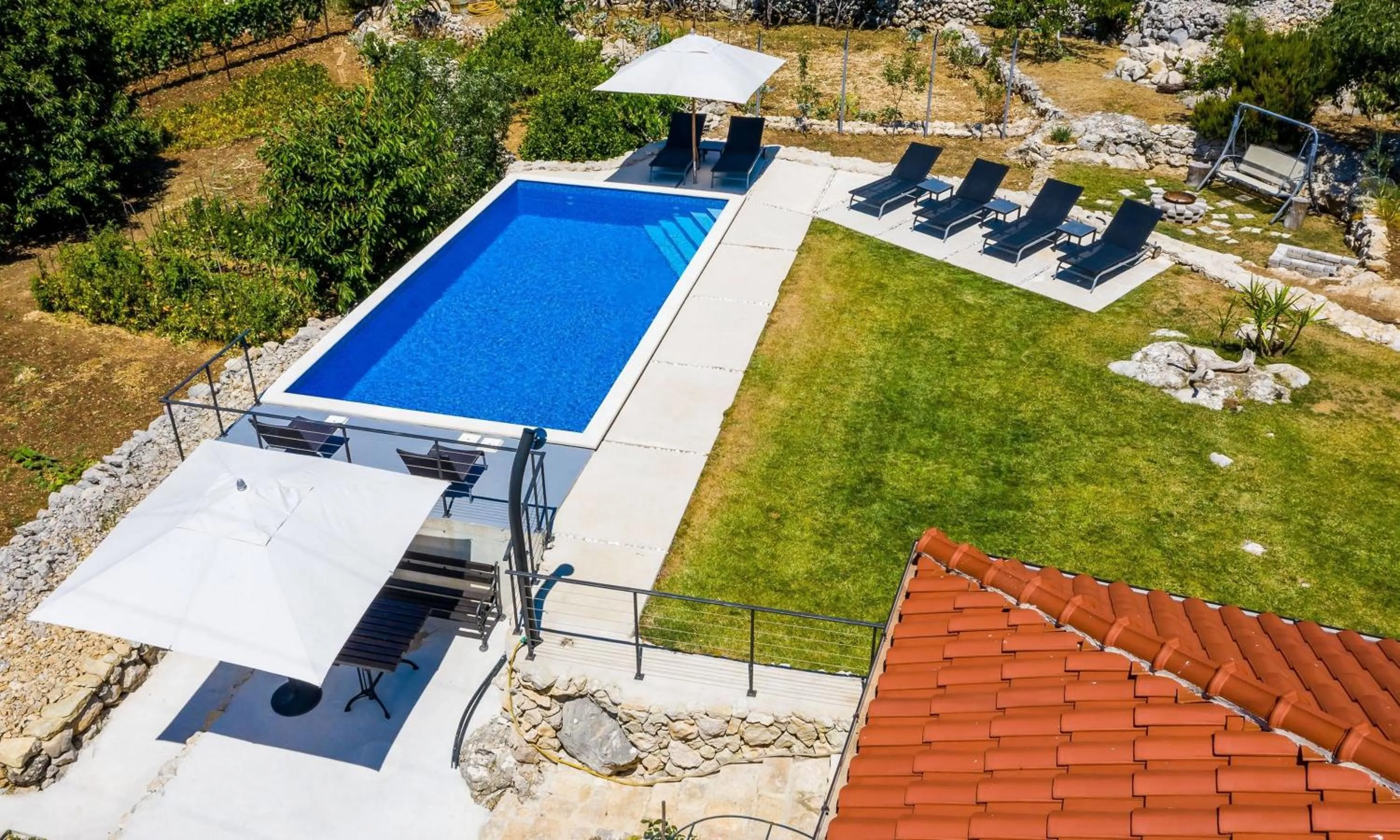Pool view in Villa Majkovica