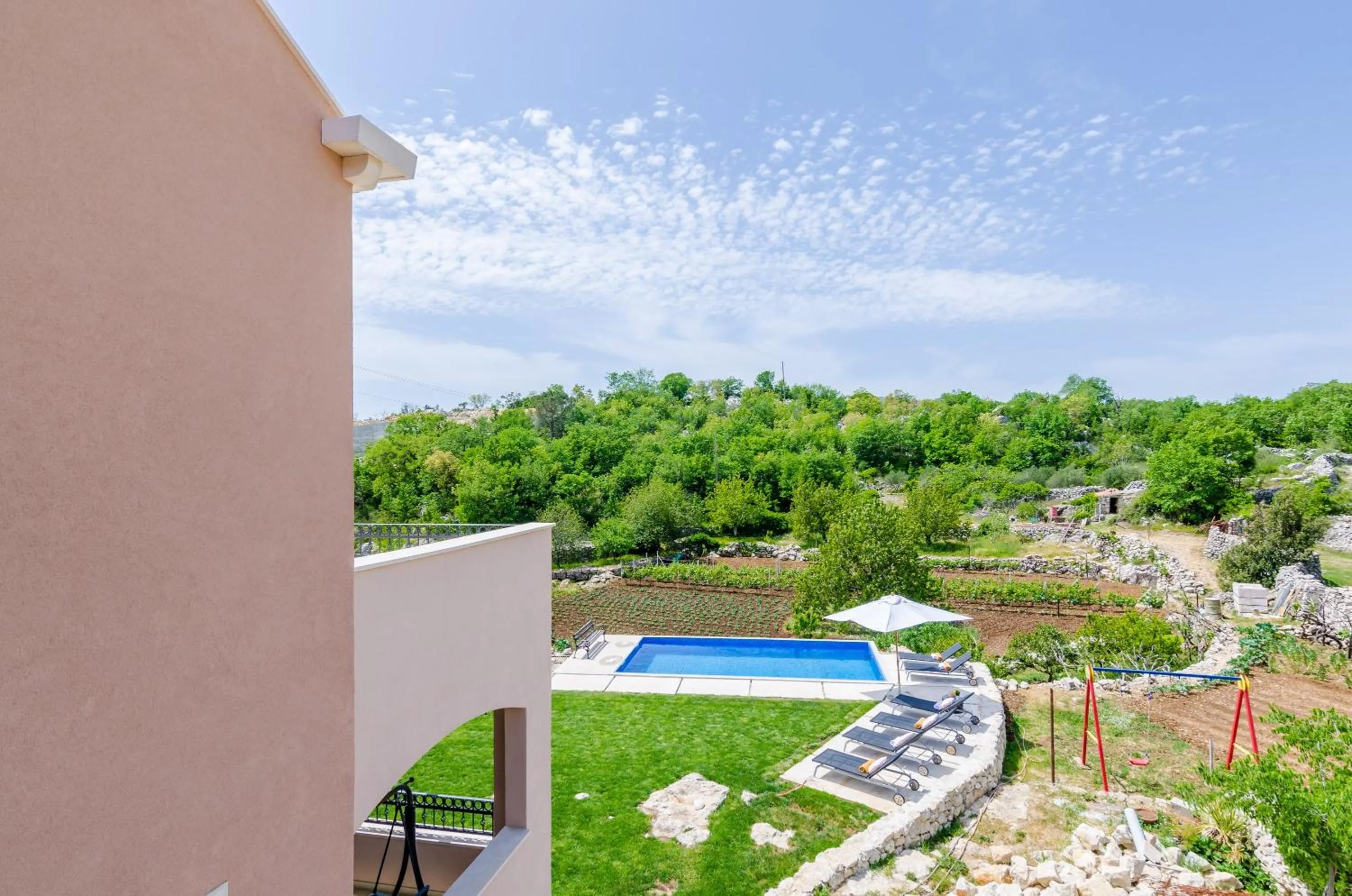 Pool view in Villa Majkovica