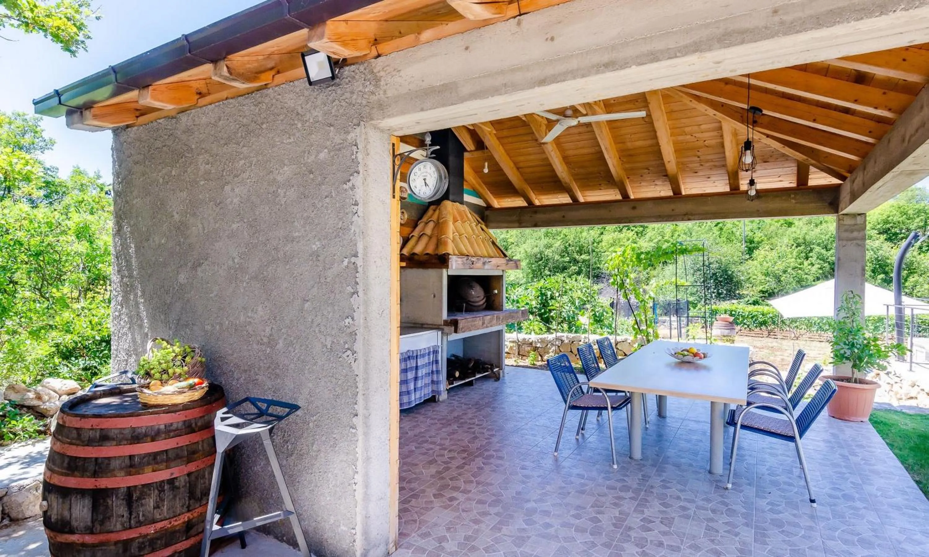 BBQ facilities in Villa Majkovica