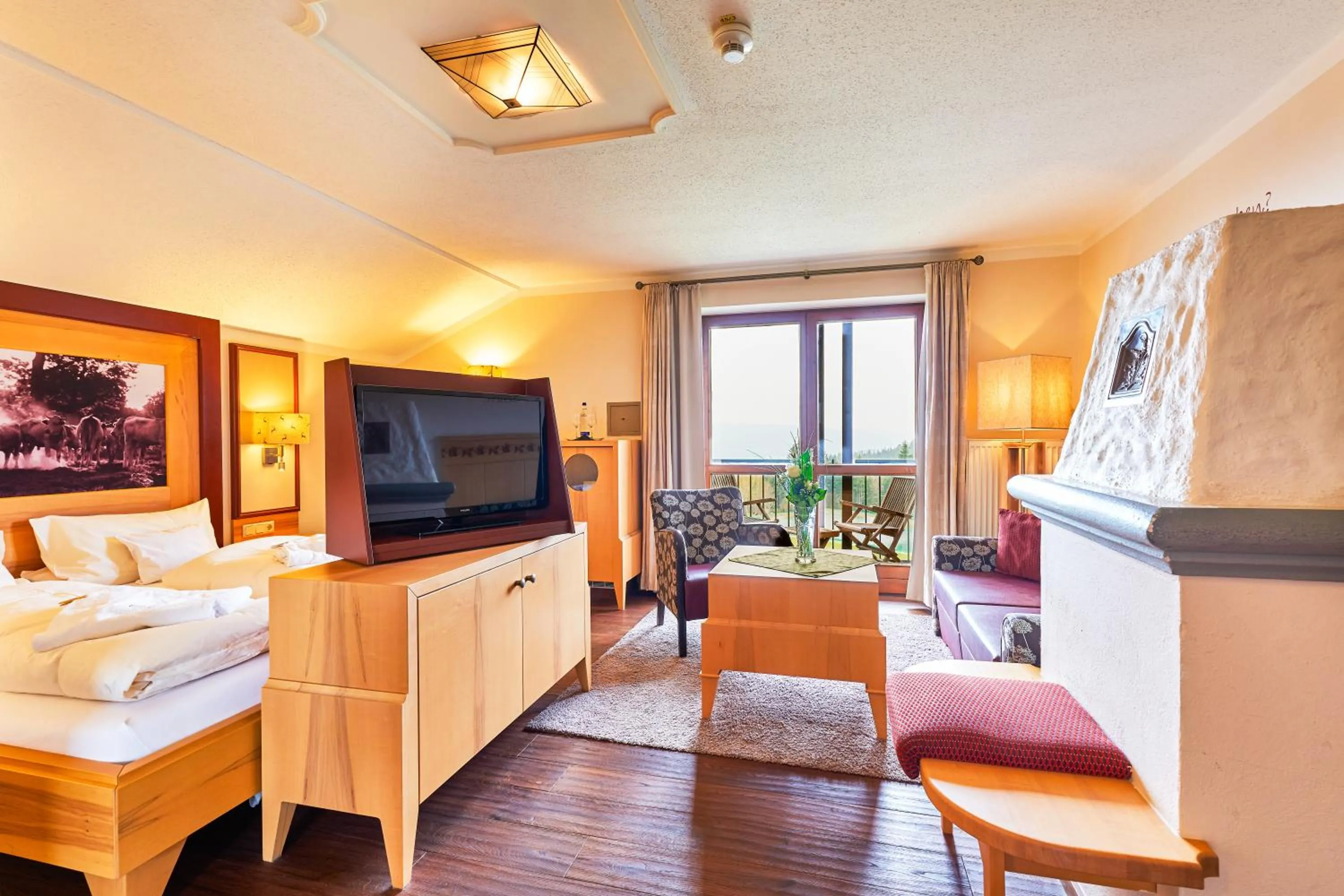 Photo of the whole room, Bed in Wellnesshotel Riedlberg