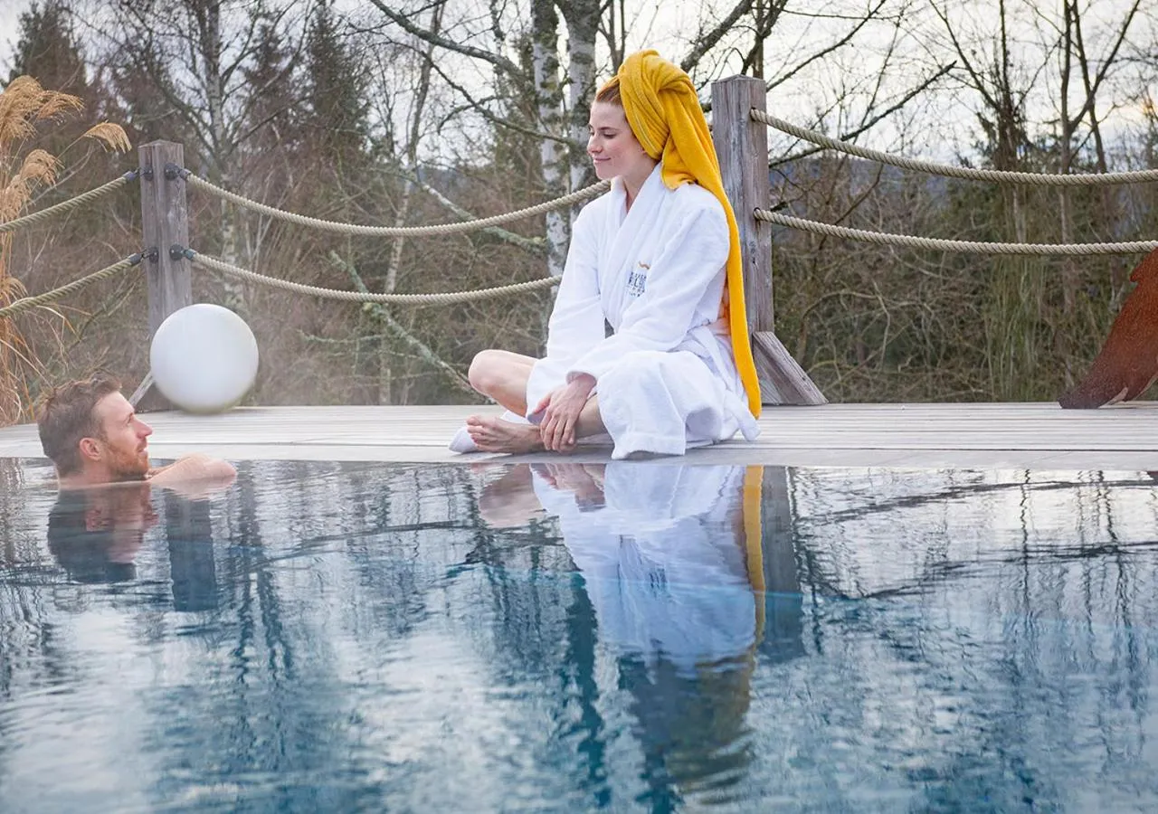 Swimming pool in Wellnesshotel Riedlberg