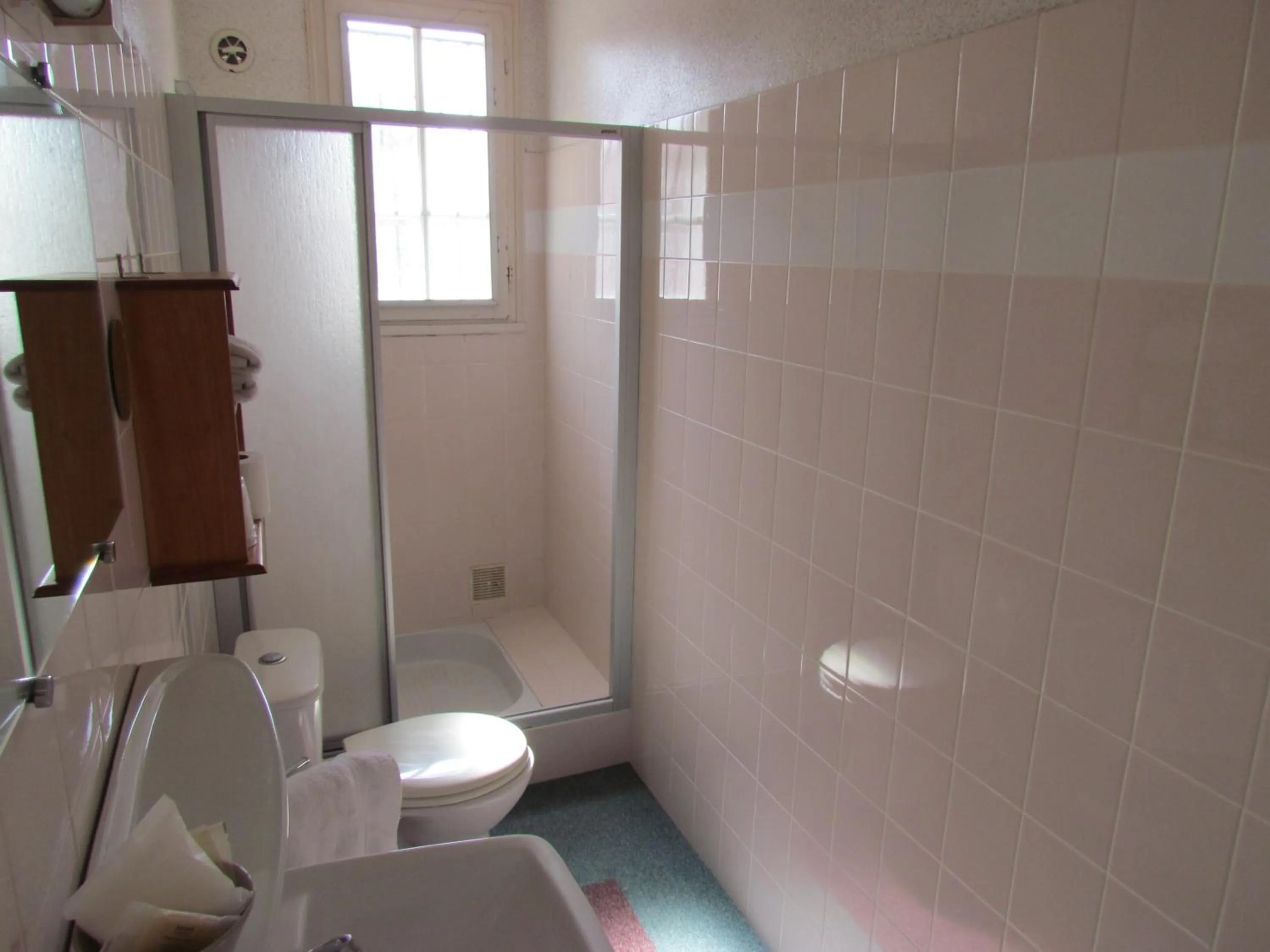 Shower in Logis Hôtel Restaurant L'Oustal