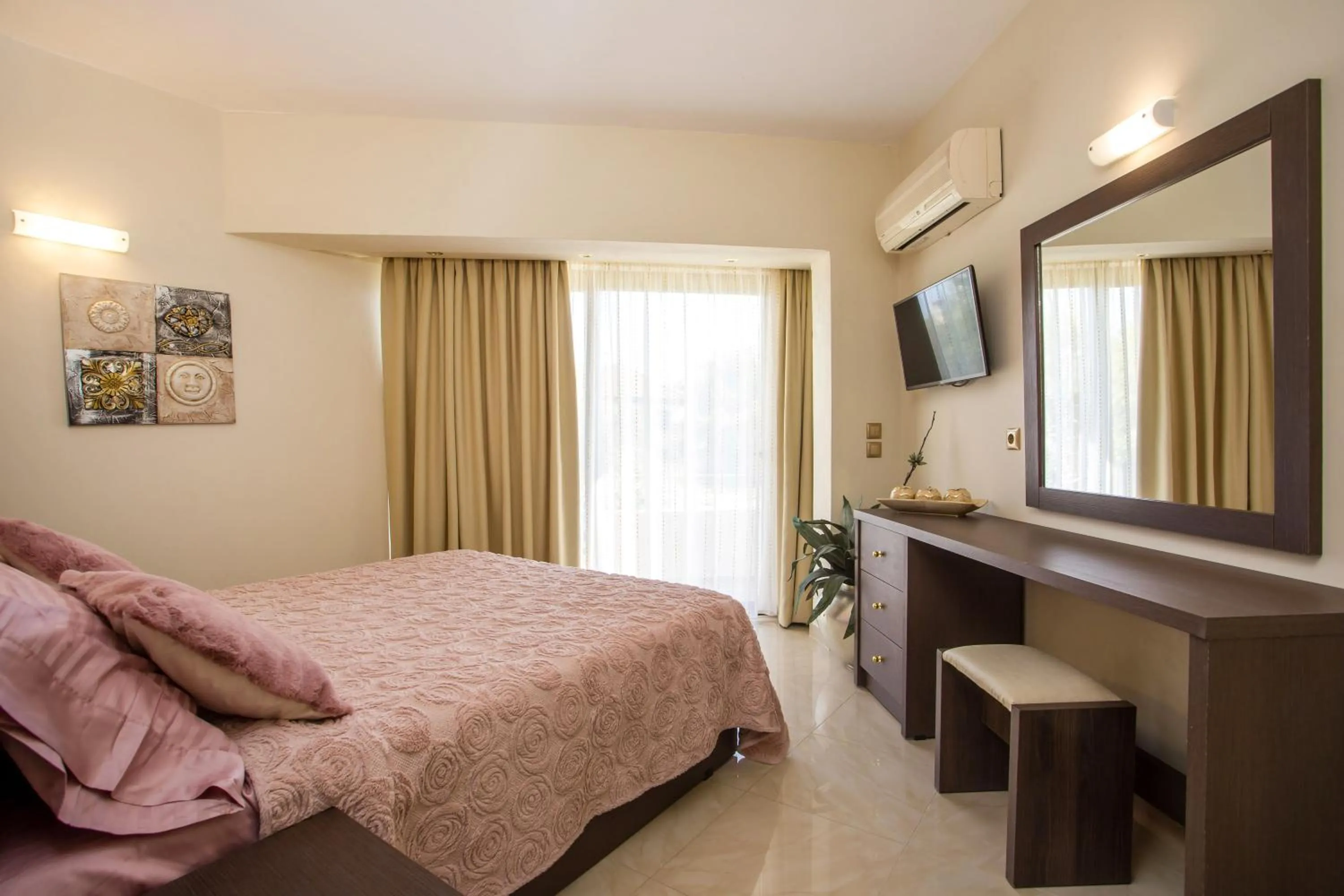 Bedroom, Bed in Casa Lyristis