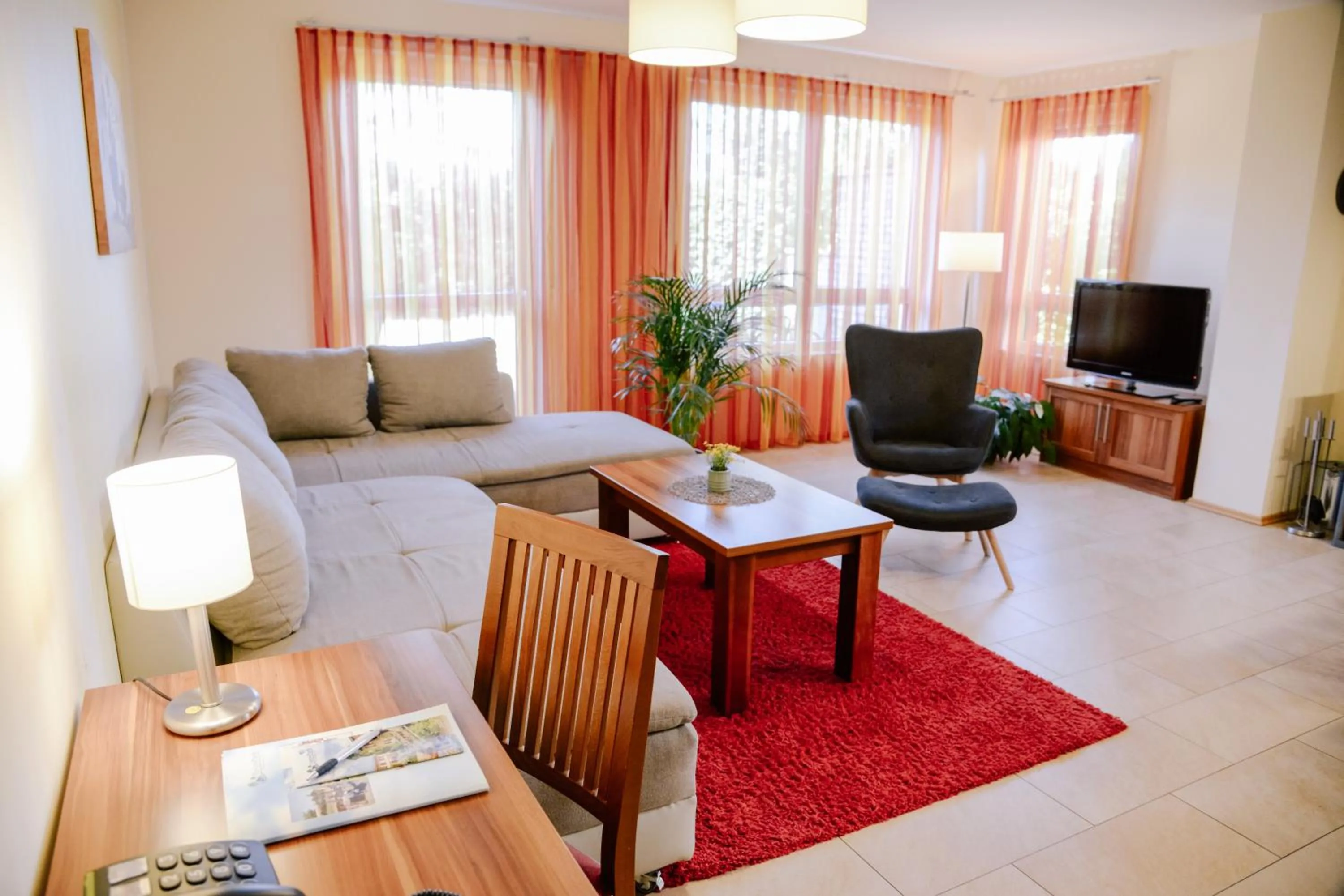 Living room in Ferienpark Templin direkt neben der Naturtherme