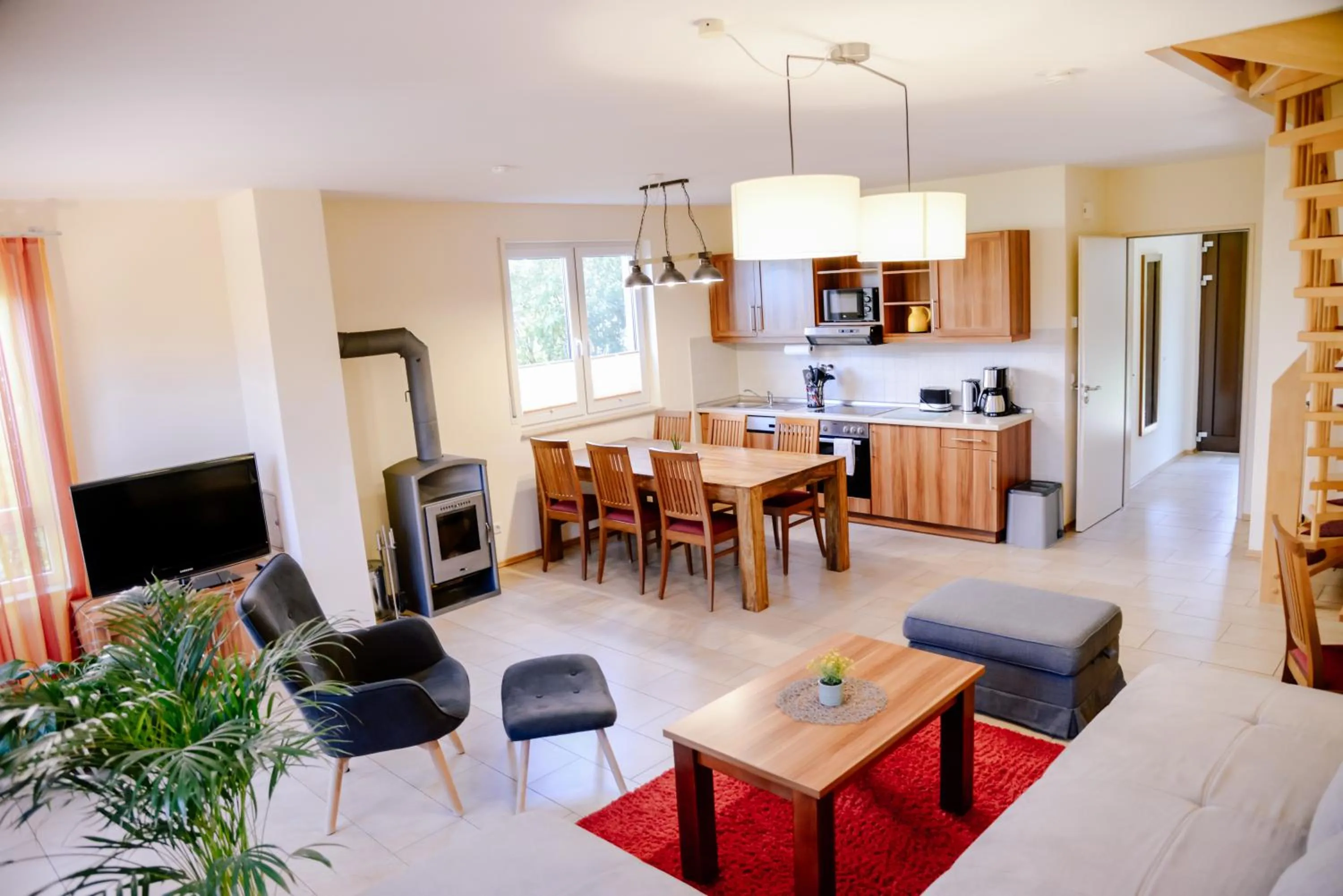 Kitchen or kitchenette in Ferienpark Templin direkt neben der Naturtherme