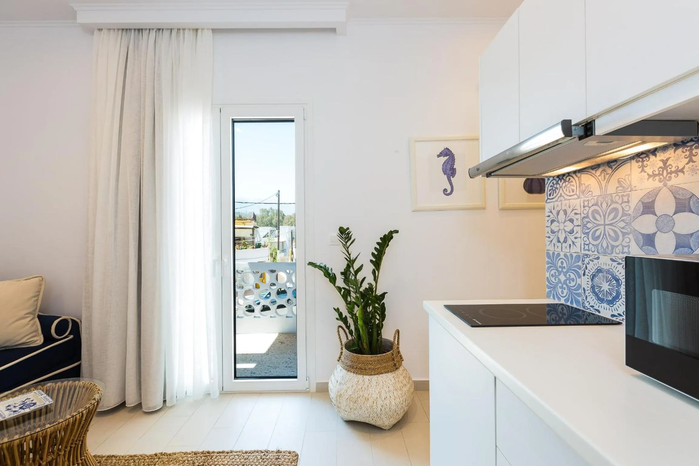 Balcony/Terrace in Georgioupolis Plaza Suites