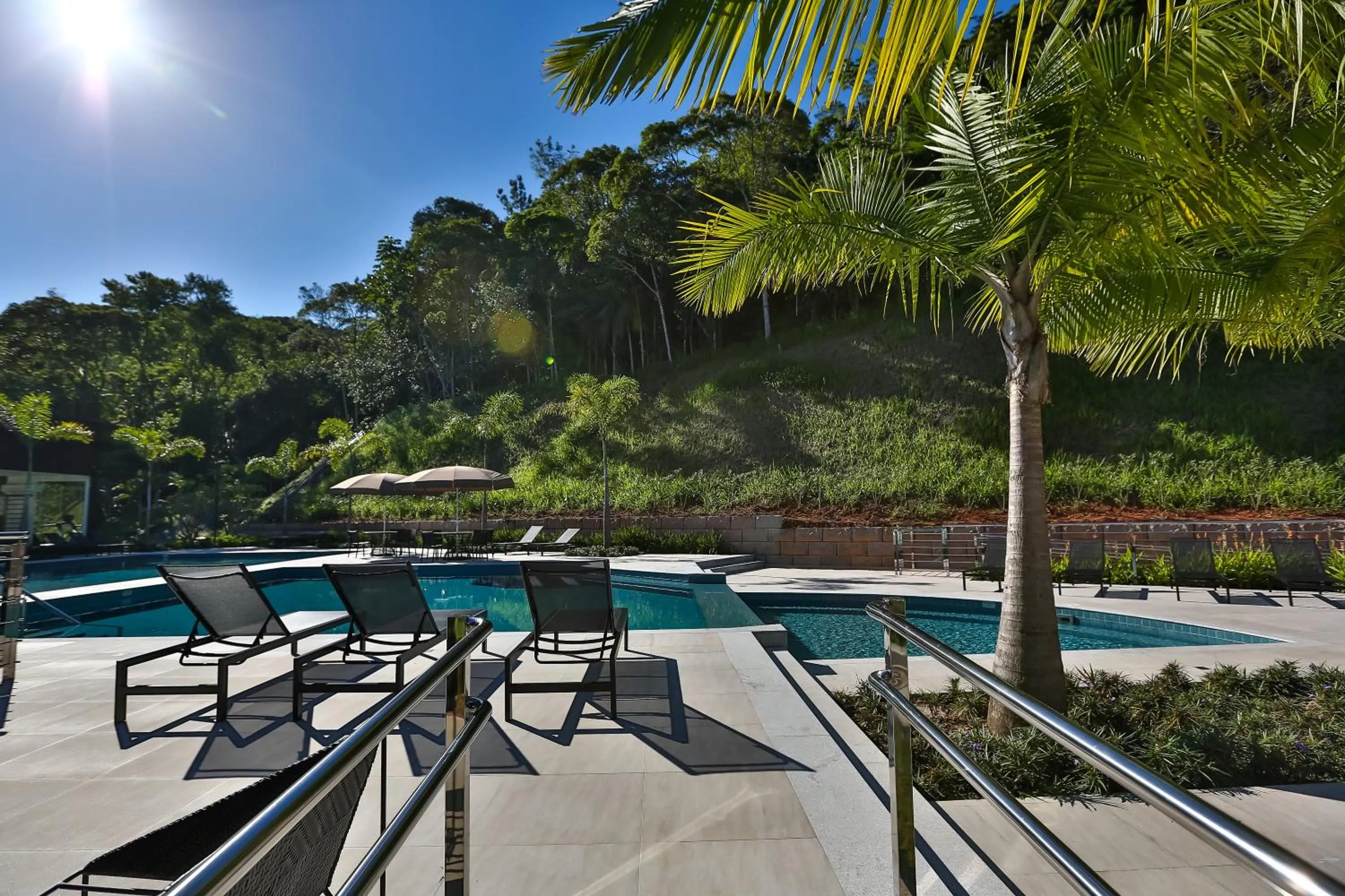 Pool view in Quality Hotel Blumenau