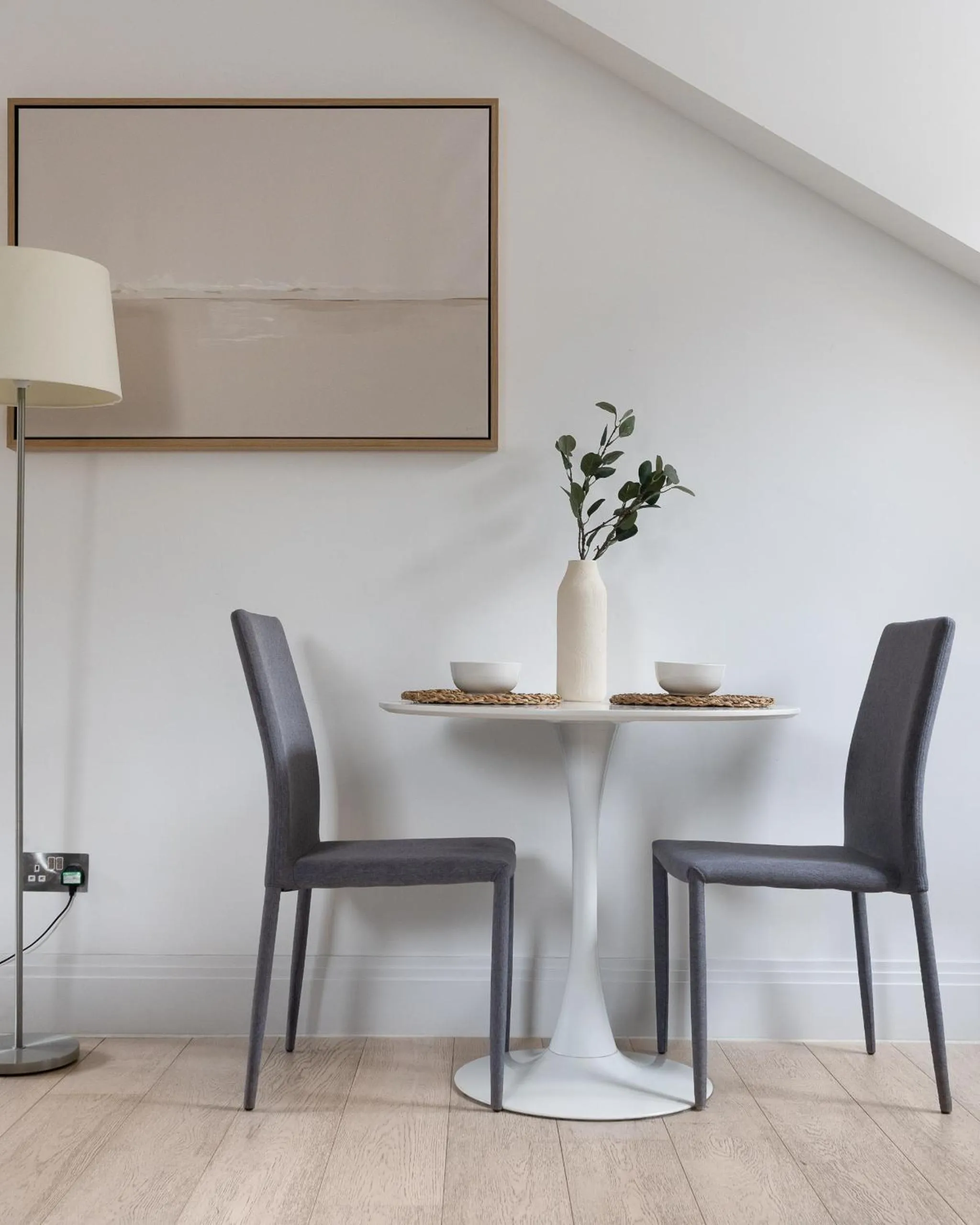 Seating area in Oxford Circus Apartments by Calton Living