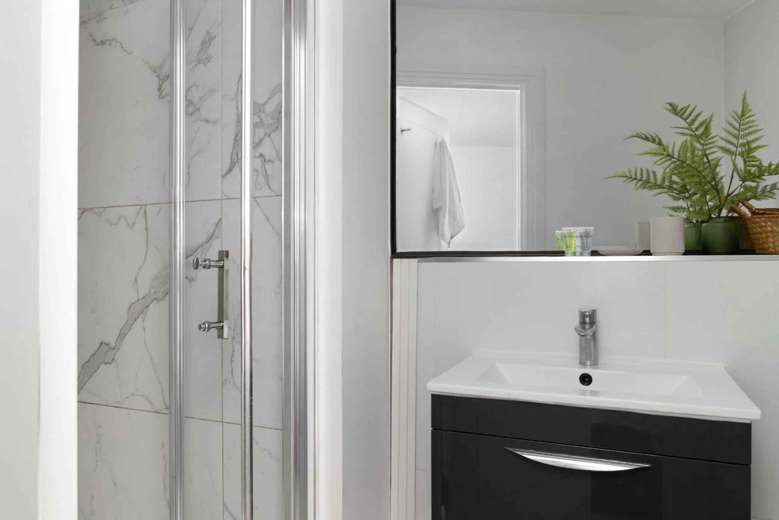 Shower in Oxford Circus Apartments by Calton Living