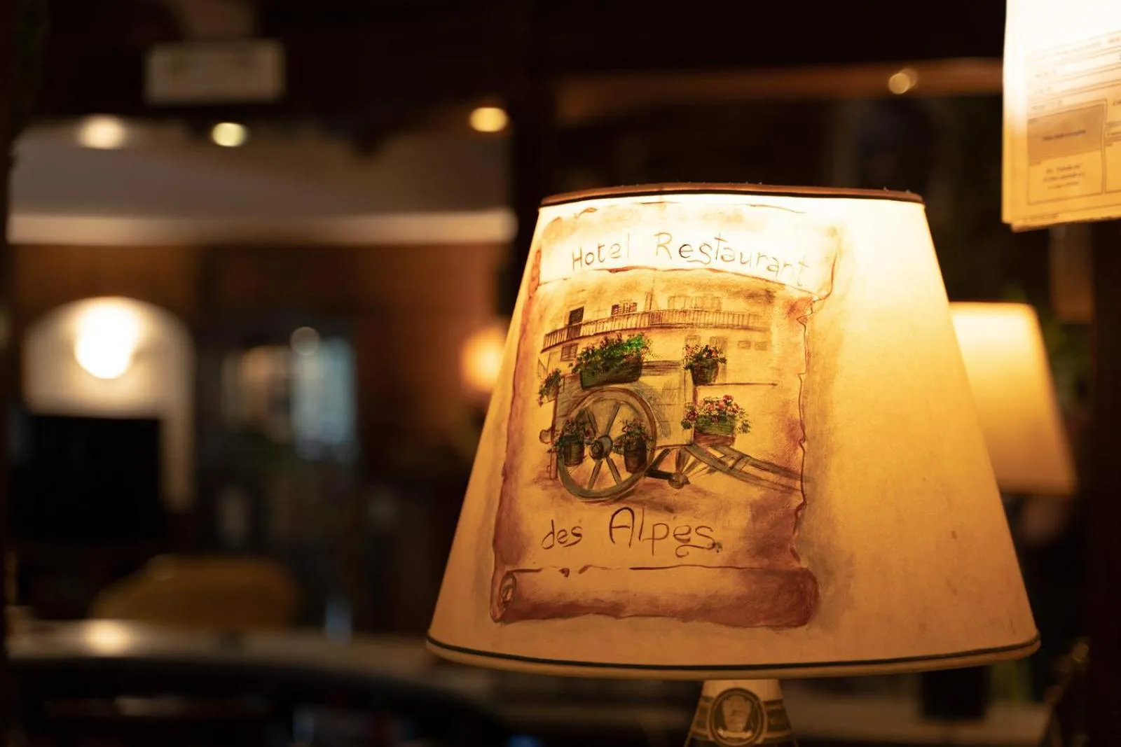 Decorative detail in Hotel Des Alpes