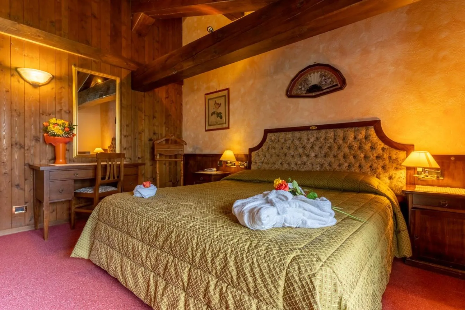 Bed in Hotel Des Alpes