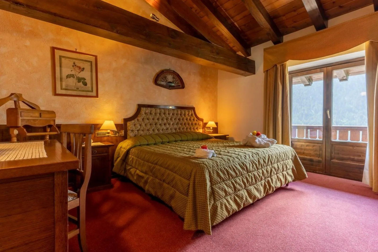 Bed in Hotel Des Alpes