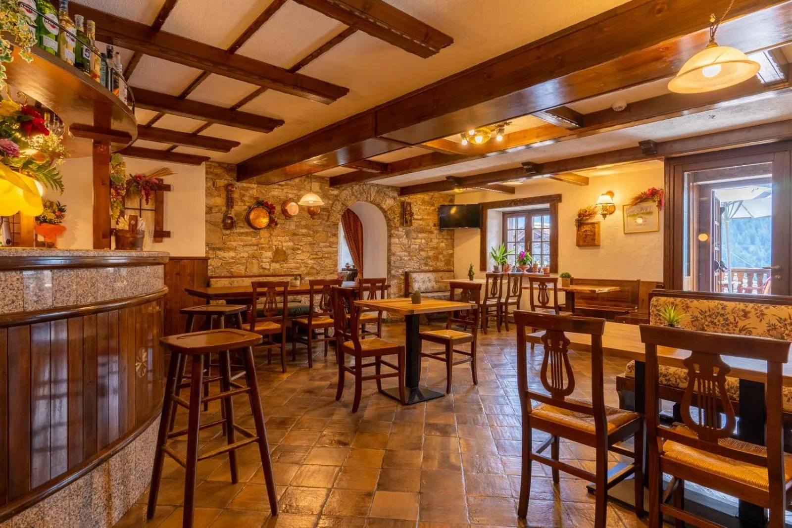 Lounge or bar in Hotel Des Alpes