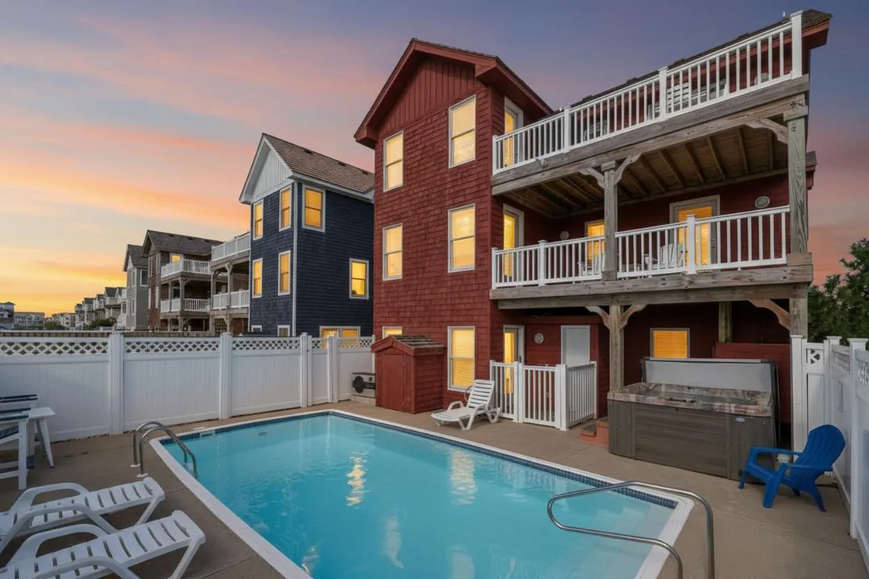 Carolina Dreamin' - Nags Head, Private Beach Access w/Parking Passes, Pool, Hot Tub, Pool Table, Pets OK
