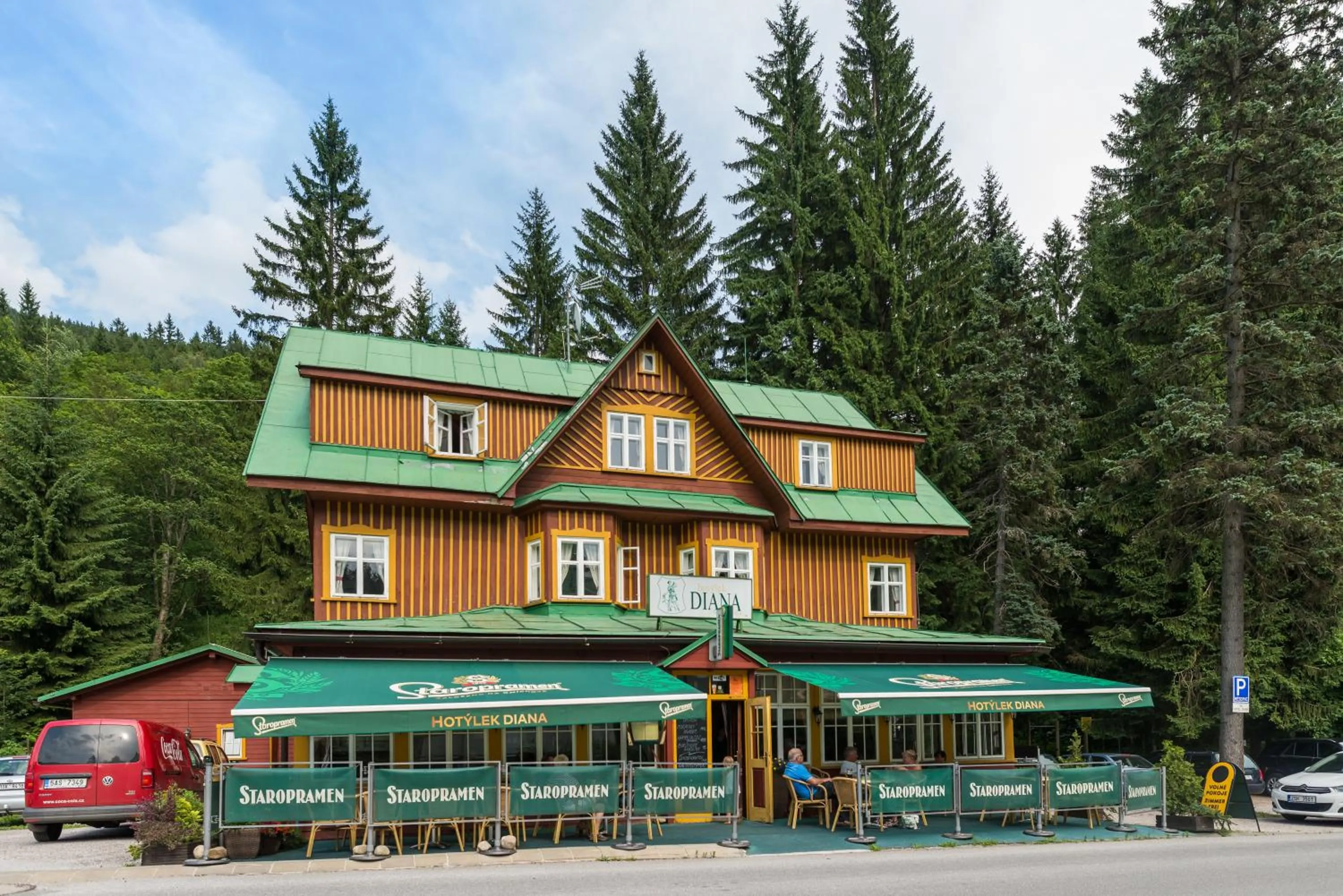 Property building in Hotel Diana