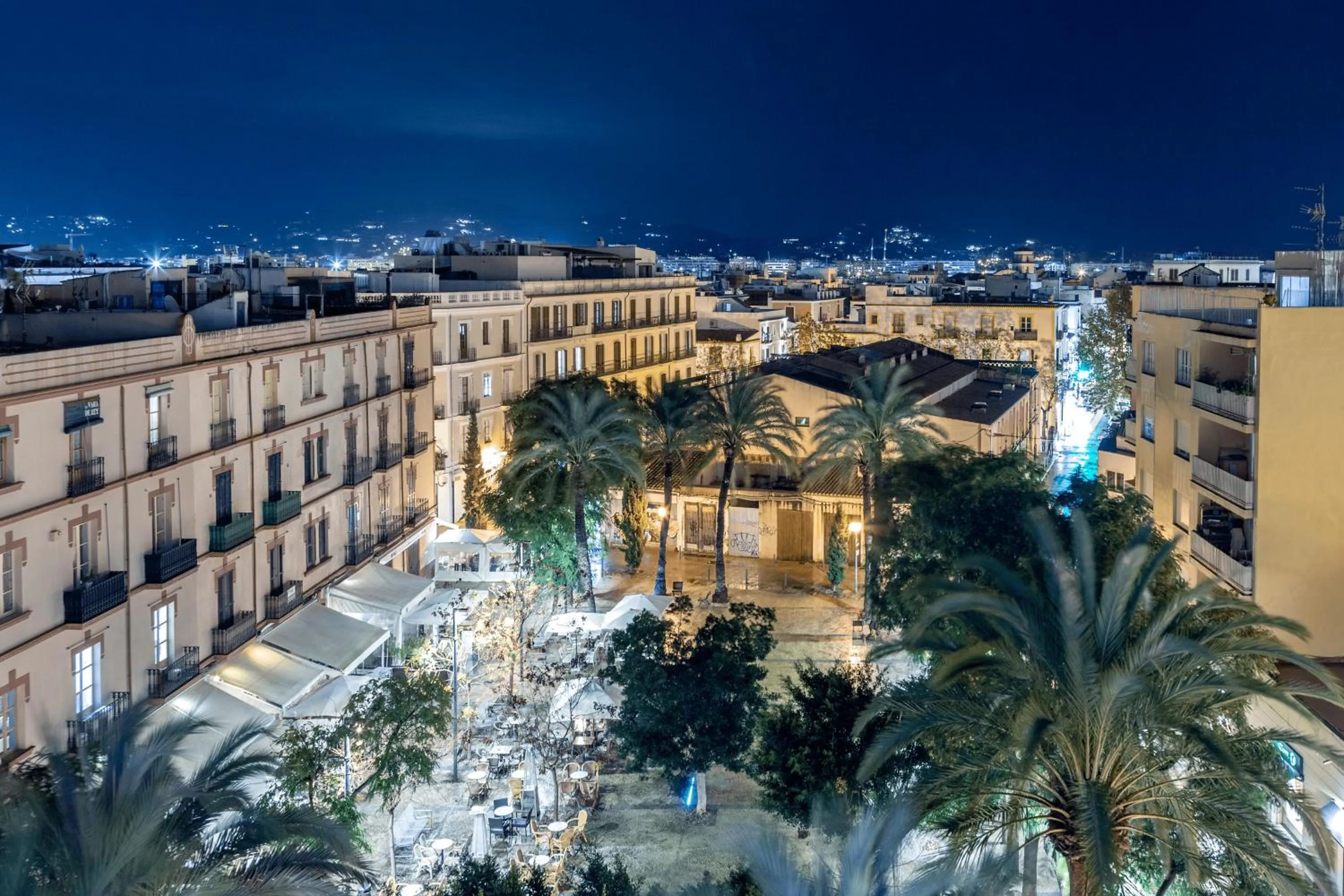 City view in Hostal Parque Ibiza