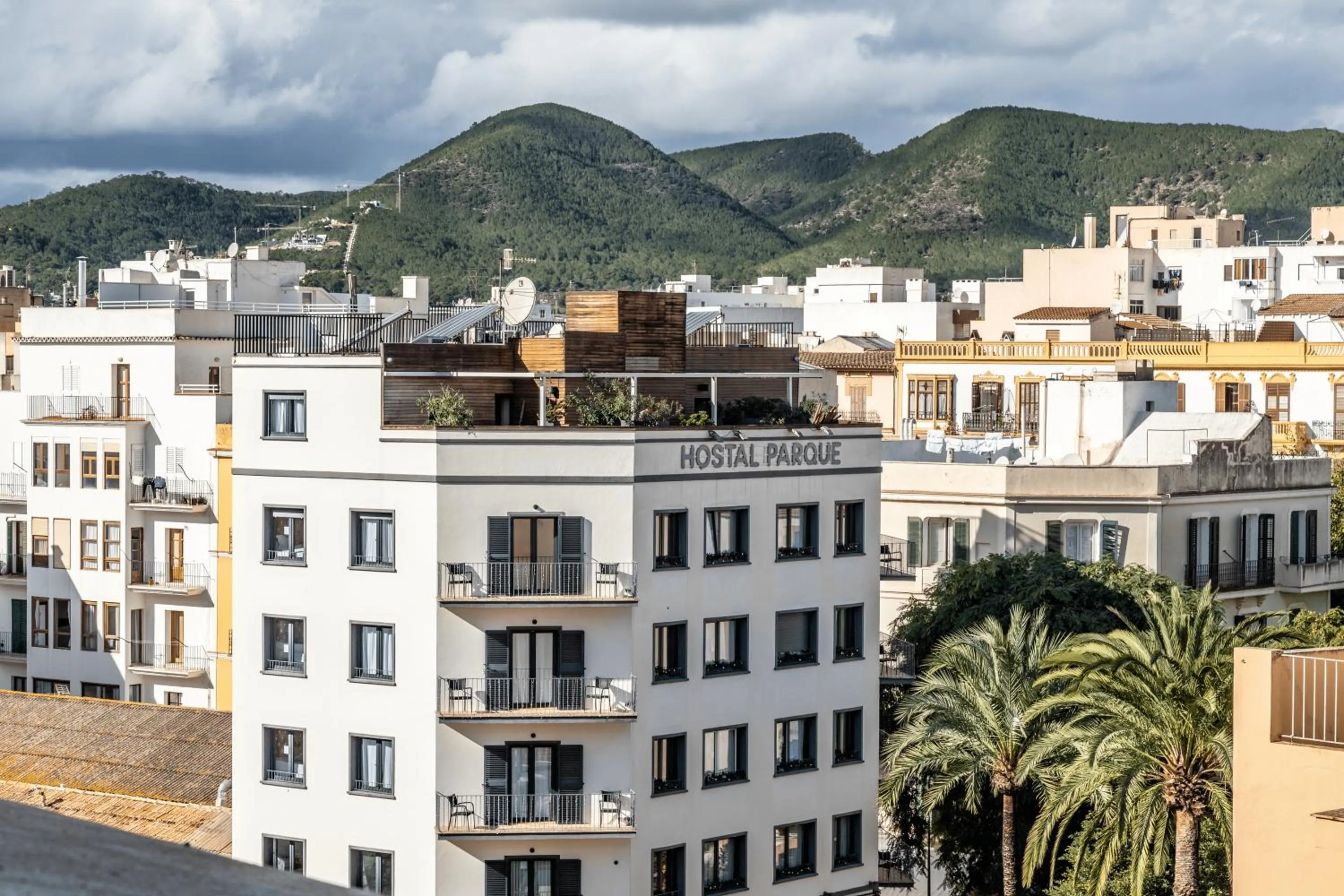 Property building in Hostal Parque Ibiza