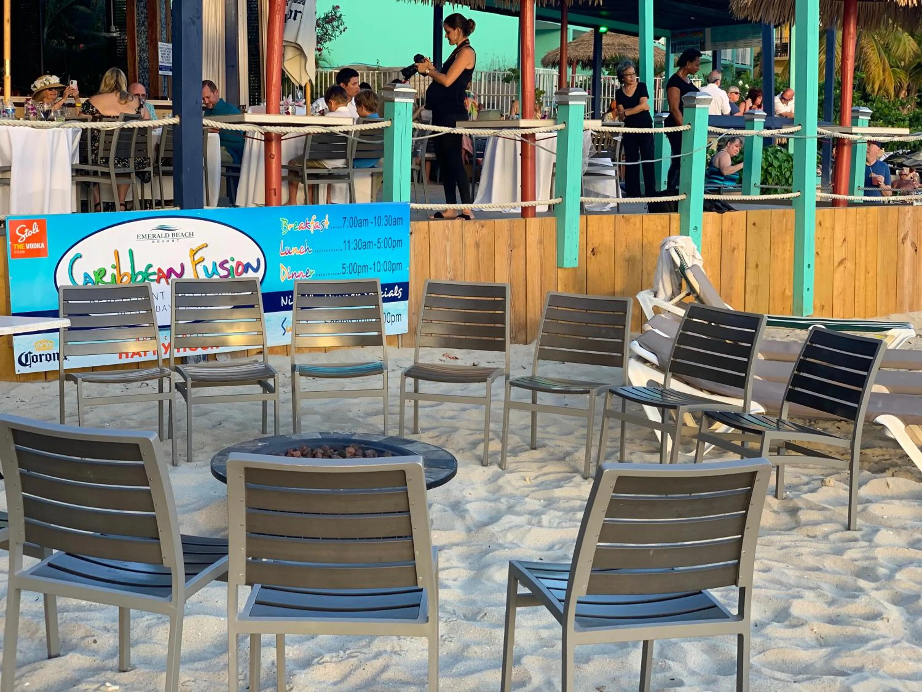 Patio in Emerald Beach Resort