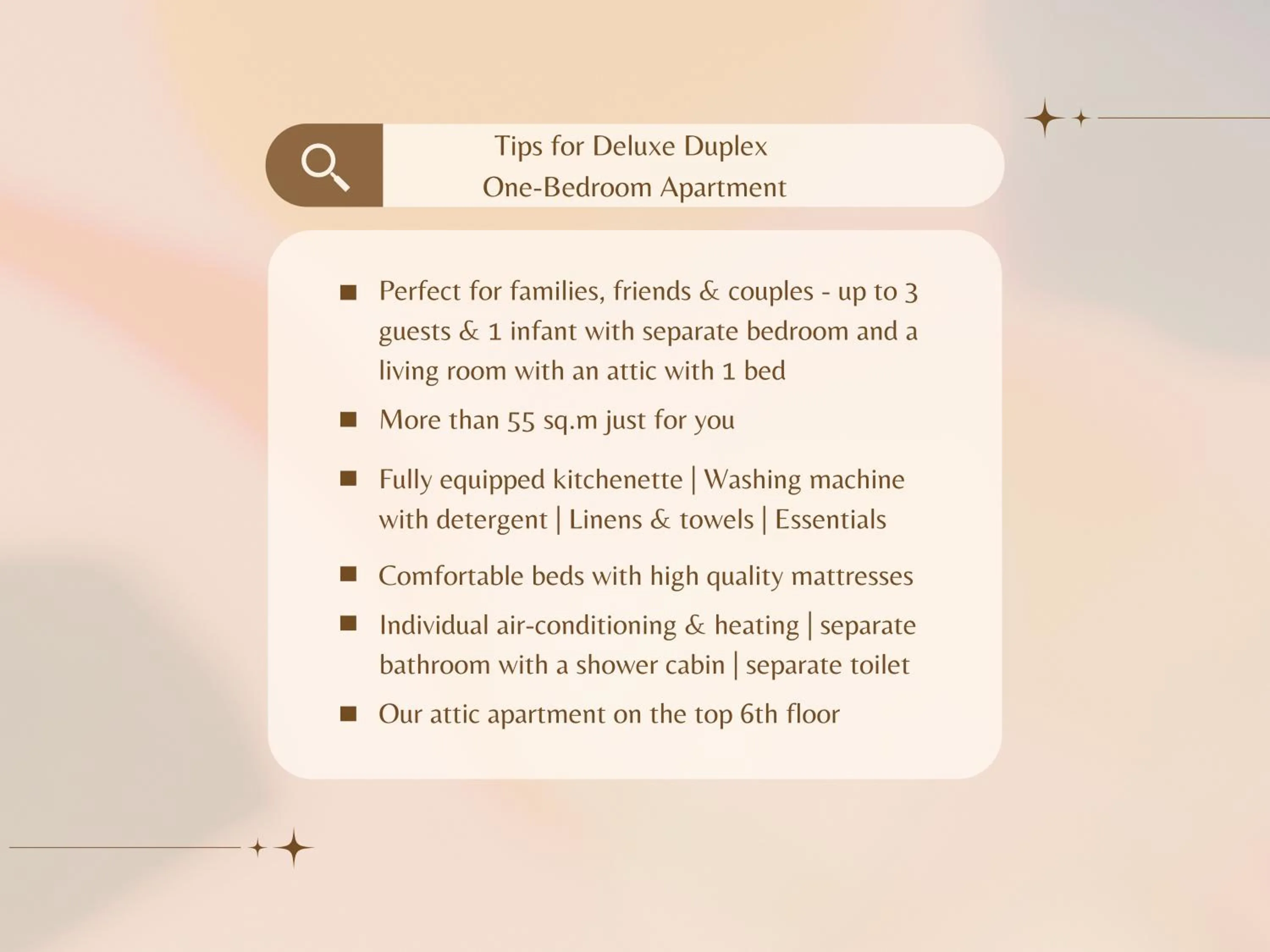 Text overlay in Louren Apartments