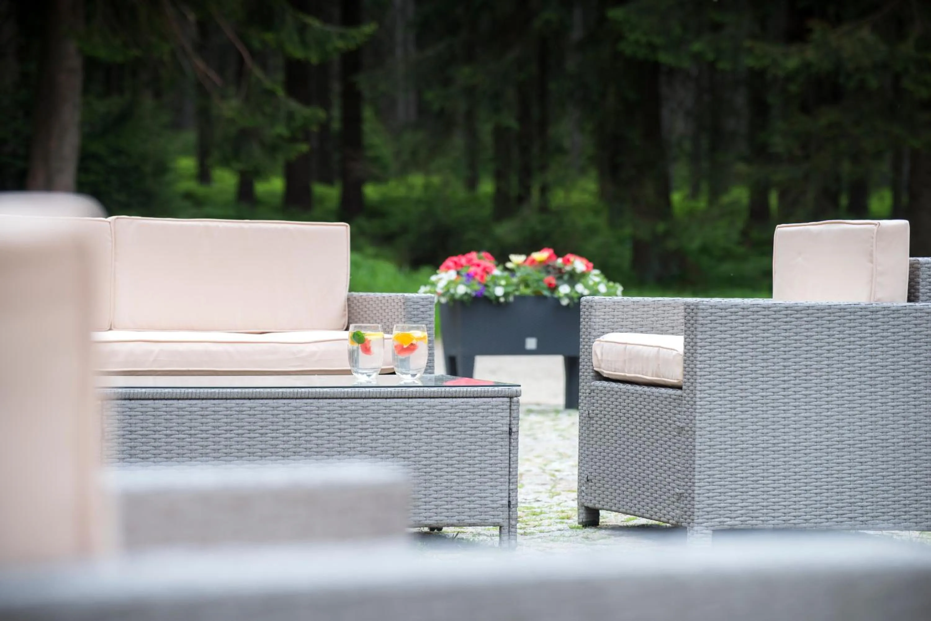 Patio in Hotel Biathlon Sport & Spa