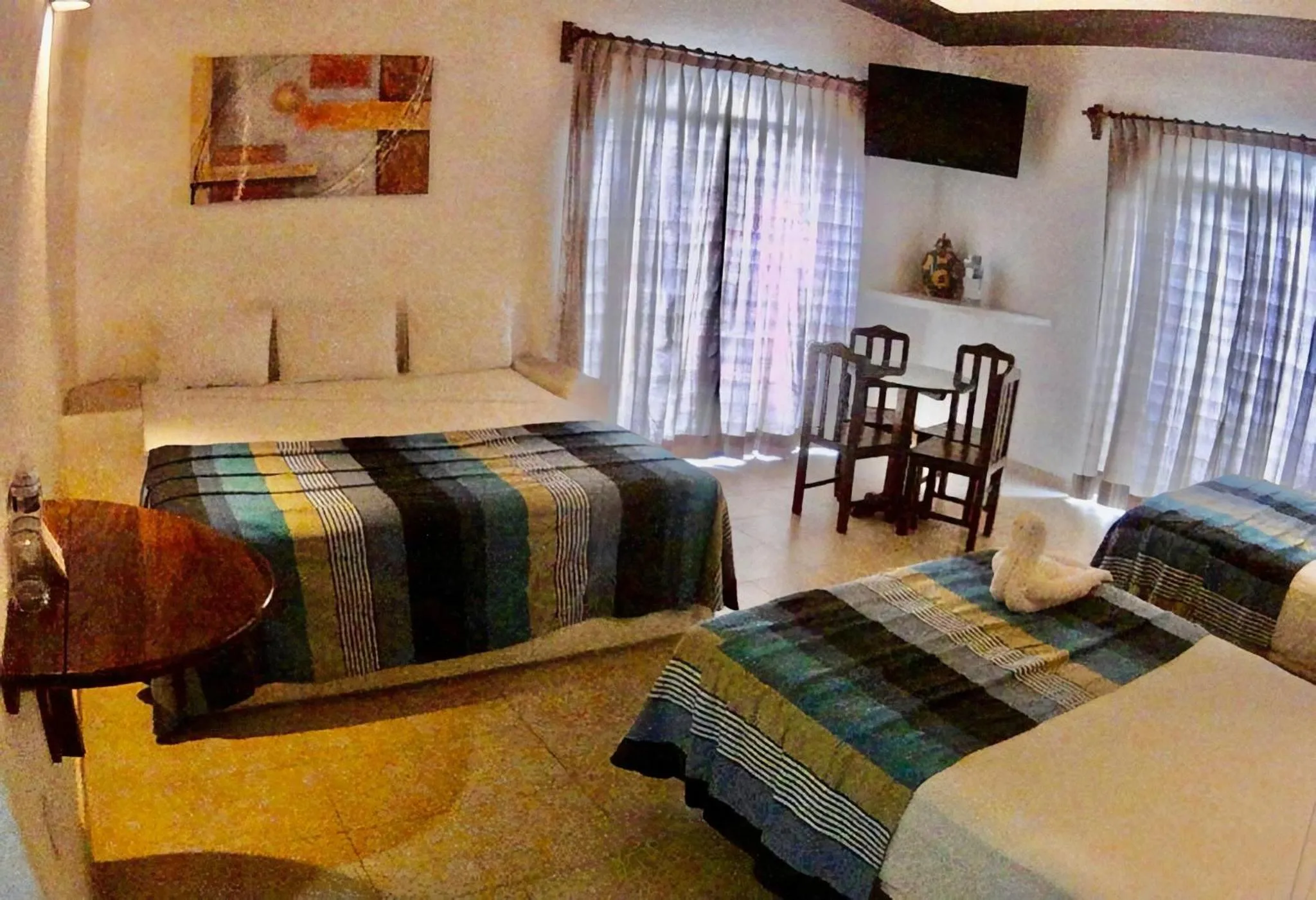 Bed in Hotel Bahia Huatulco