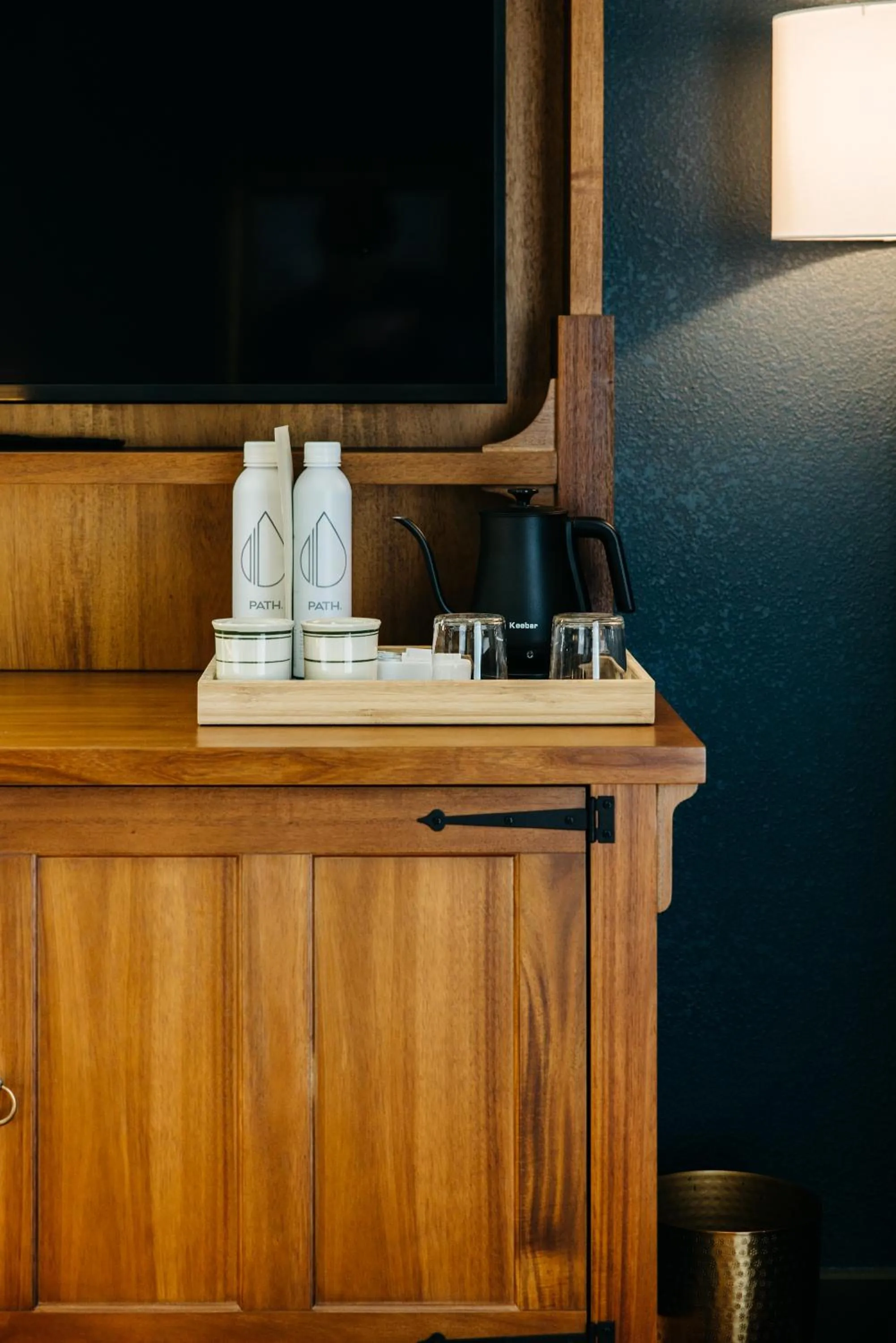 minibar in The Hotel Chalet at The Choo Choo