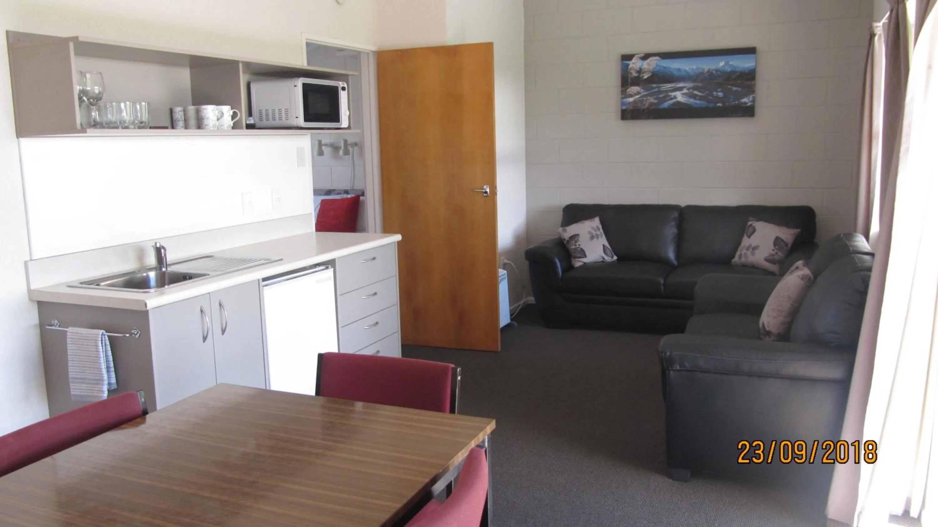 Kitchen or kitchenette in Ahuriri Motels