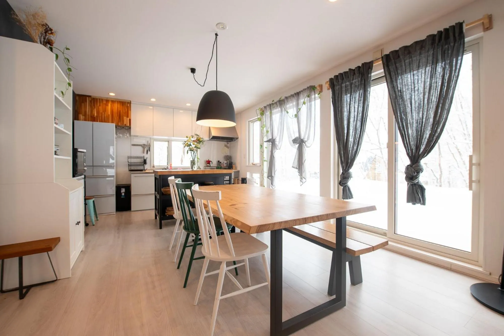 Kitchen or kitchenette in Country Inn Milky House