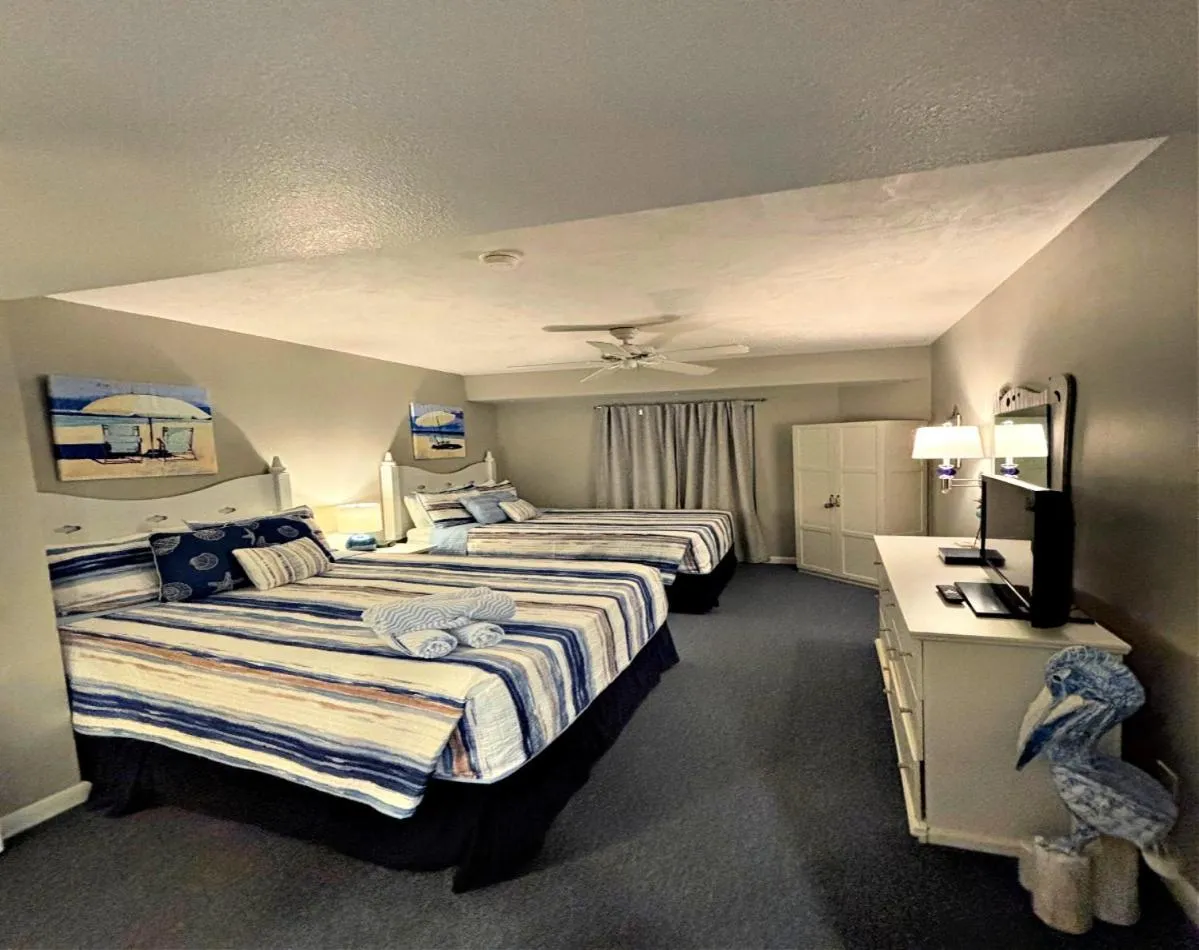 Bed in Wyndham Ocean Walk Resort Daytona Beach 1605 - 16th Floor 1 BR Resort Condo Direct Oceanfront