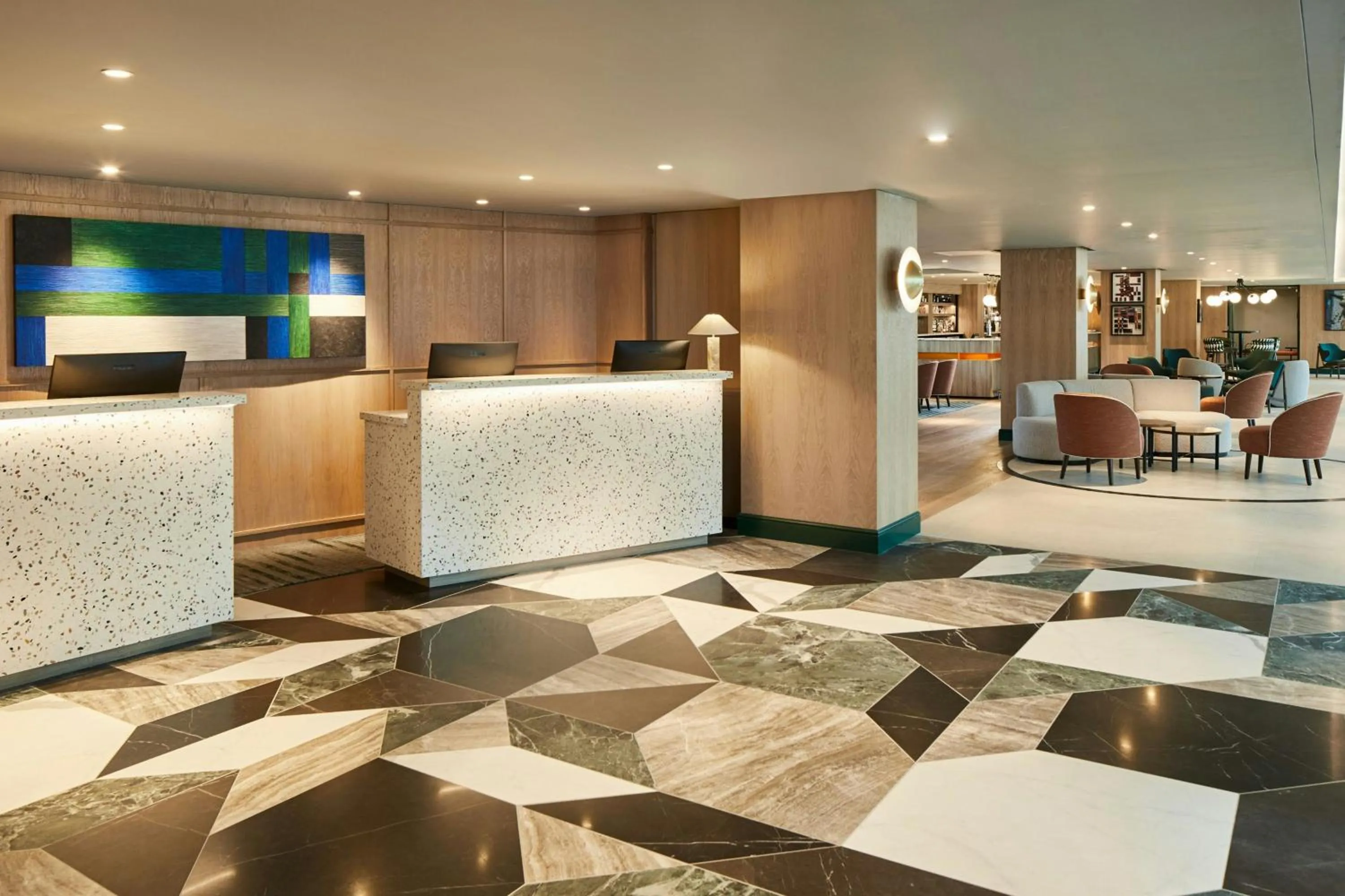 Lobby or reception in Manchester Marriott Hotel Piccadilly